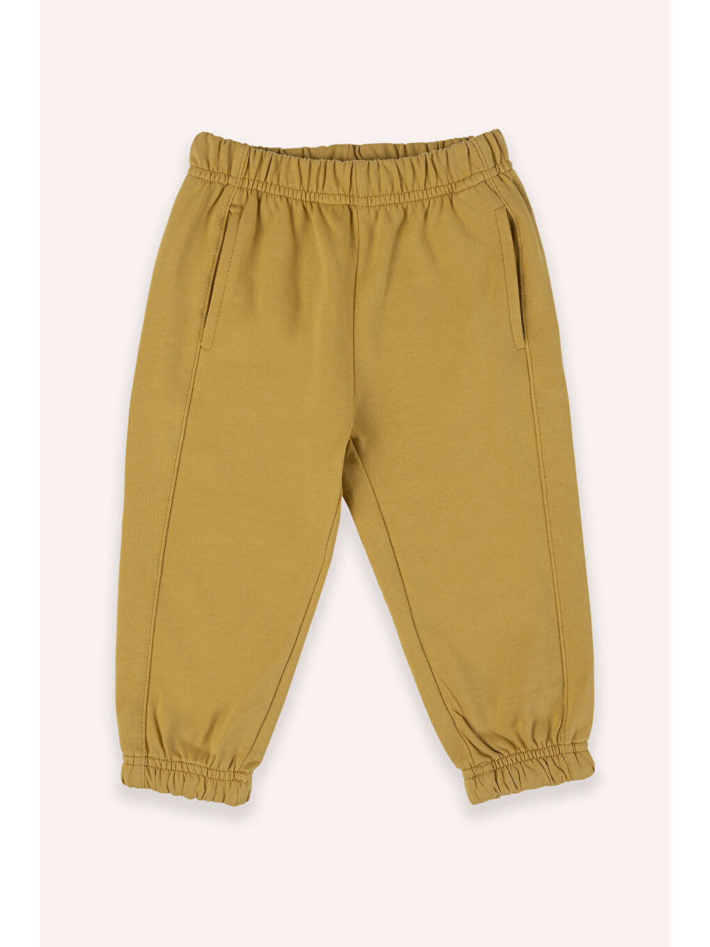 Sarı Erkek Bebek Cepli Hardal Eşofman Altı