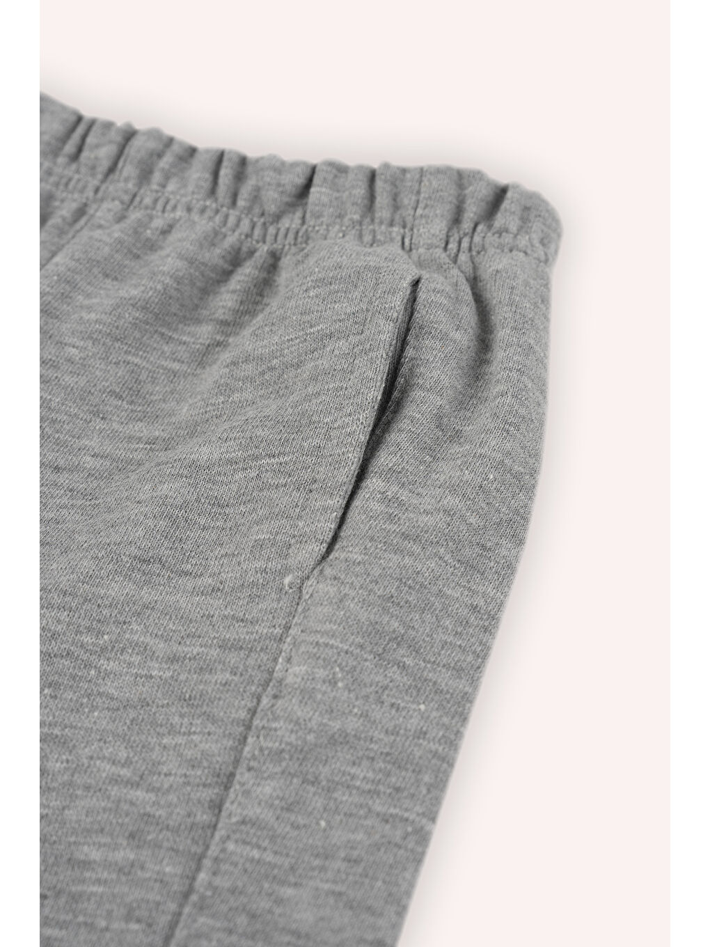 Erkek Bebek Gri-Melanj Eşofman Altı-1