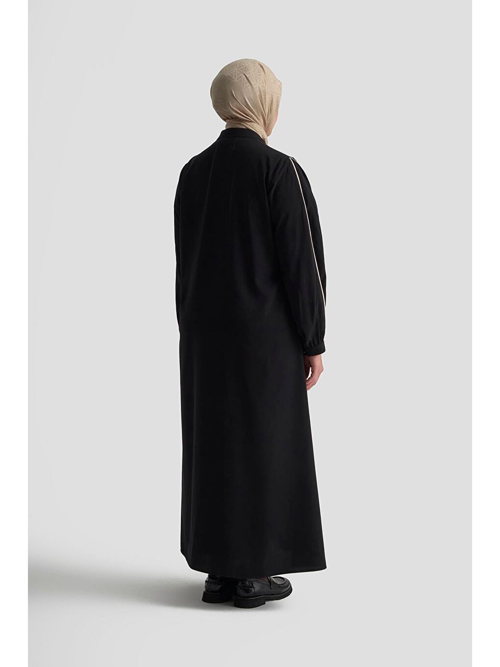 Biye Detaylı Ferace 25Yd3003 Siyah-9