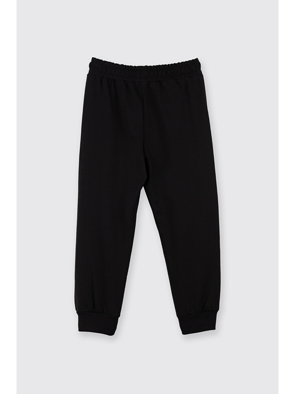 Erkek Çocuk Cepli Bilek Boy Siyah Eşofman Altı-2