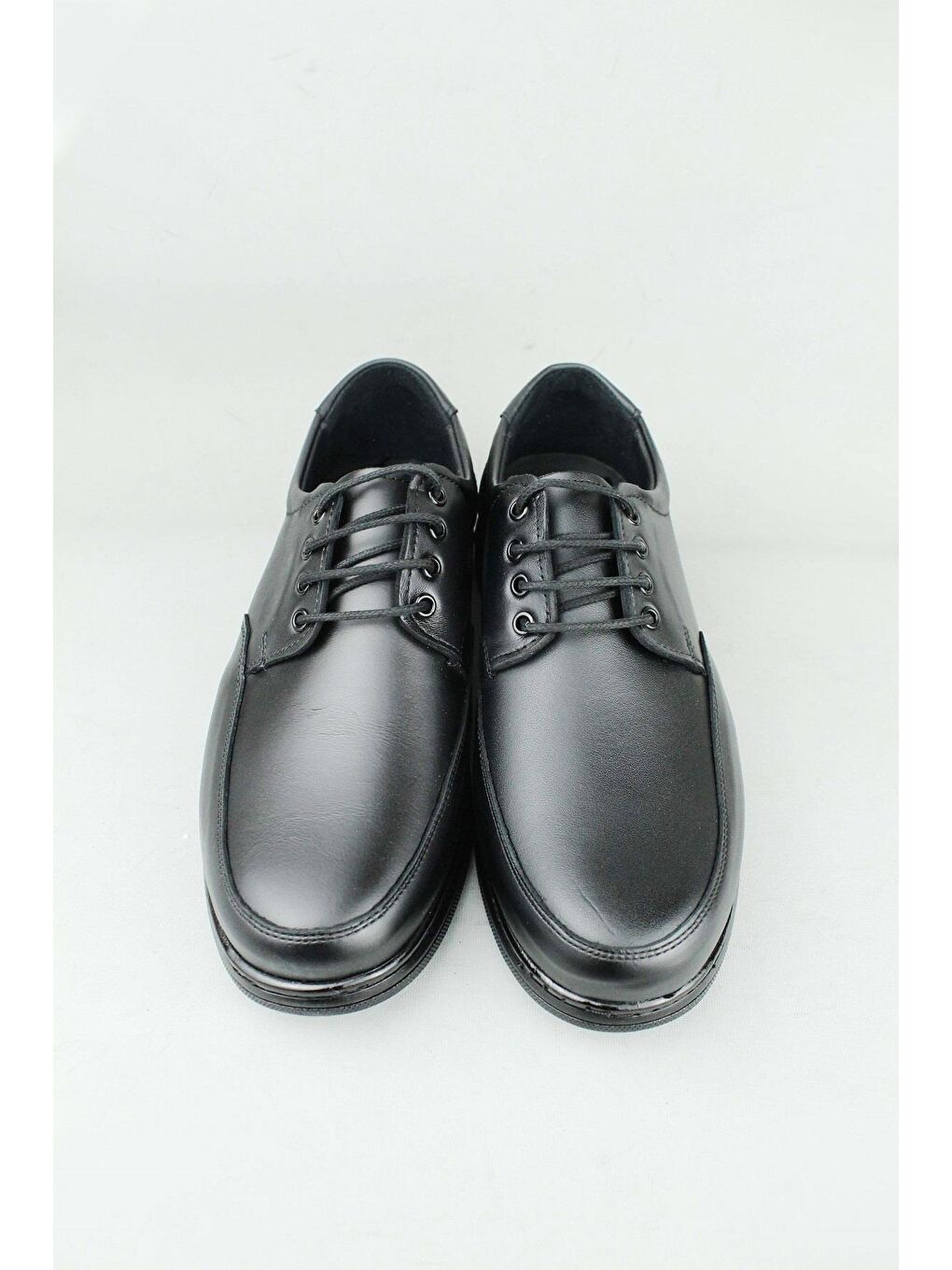 Siyah 1016 Hakiki Deri Bağcıklı Günlük Ayakkabı Erkek-3