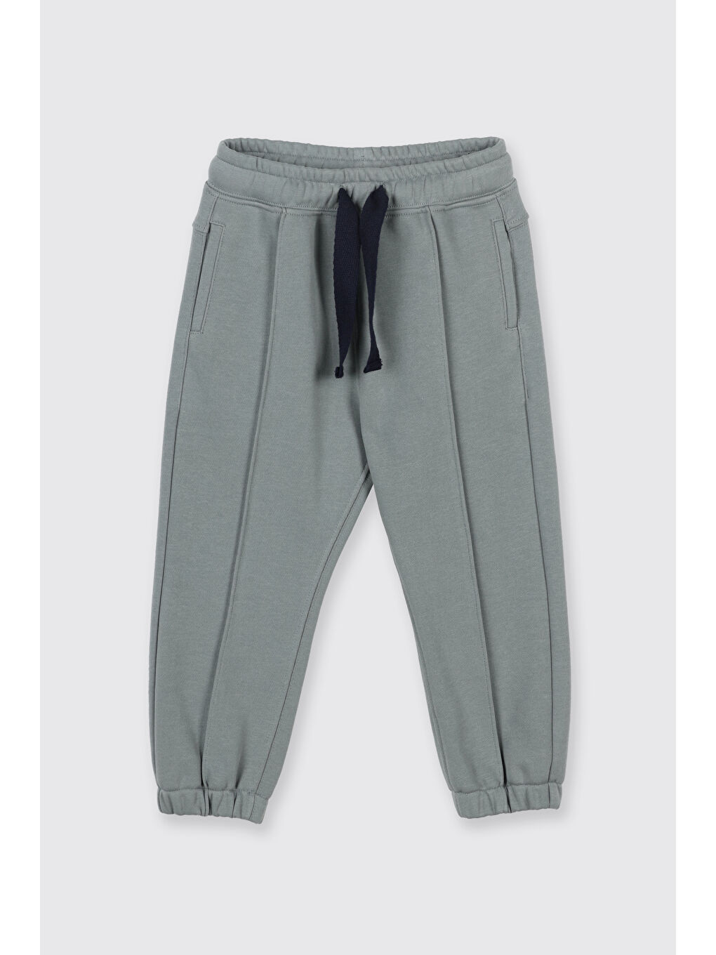 Erkek Bebek Beli Lastikli Cepli Paçası Lastikli Yeşil Eşofman Altı