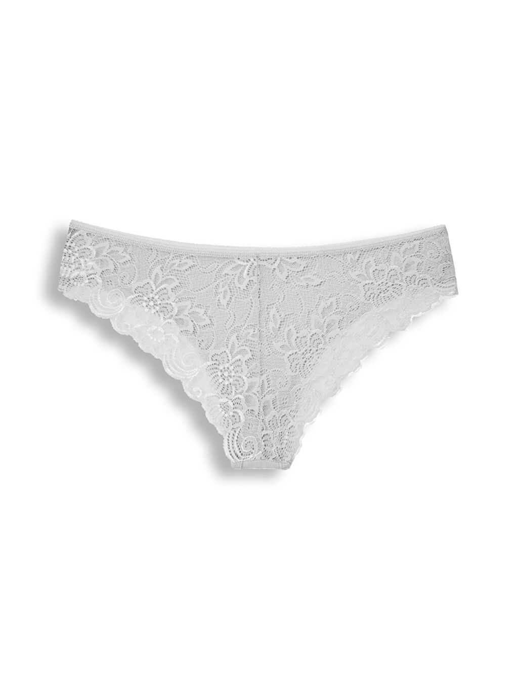 Siyah Pamuklu Arkası Dantel Kadın Külot 3'lü-5