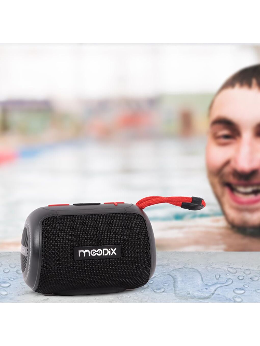 Moodix Siyah HO23T10 Bluetooth Hoparlör Siyah 5W IPX6 Suya Dayanıklı - 2