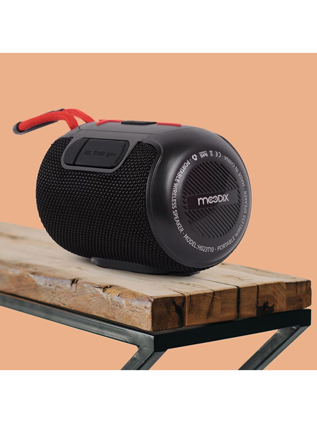 Moodix Siyah HO23T10 Bluetooth Hoparlör Siyah - 3