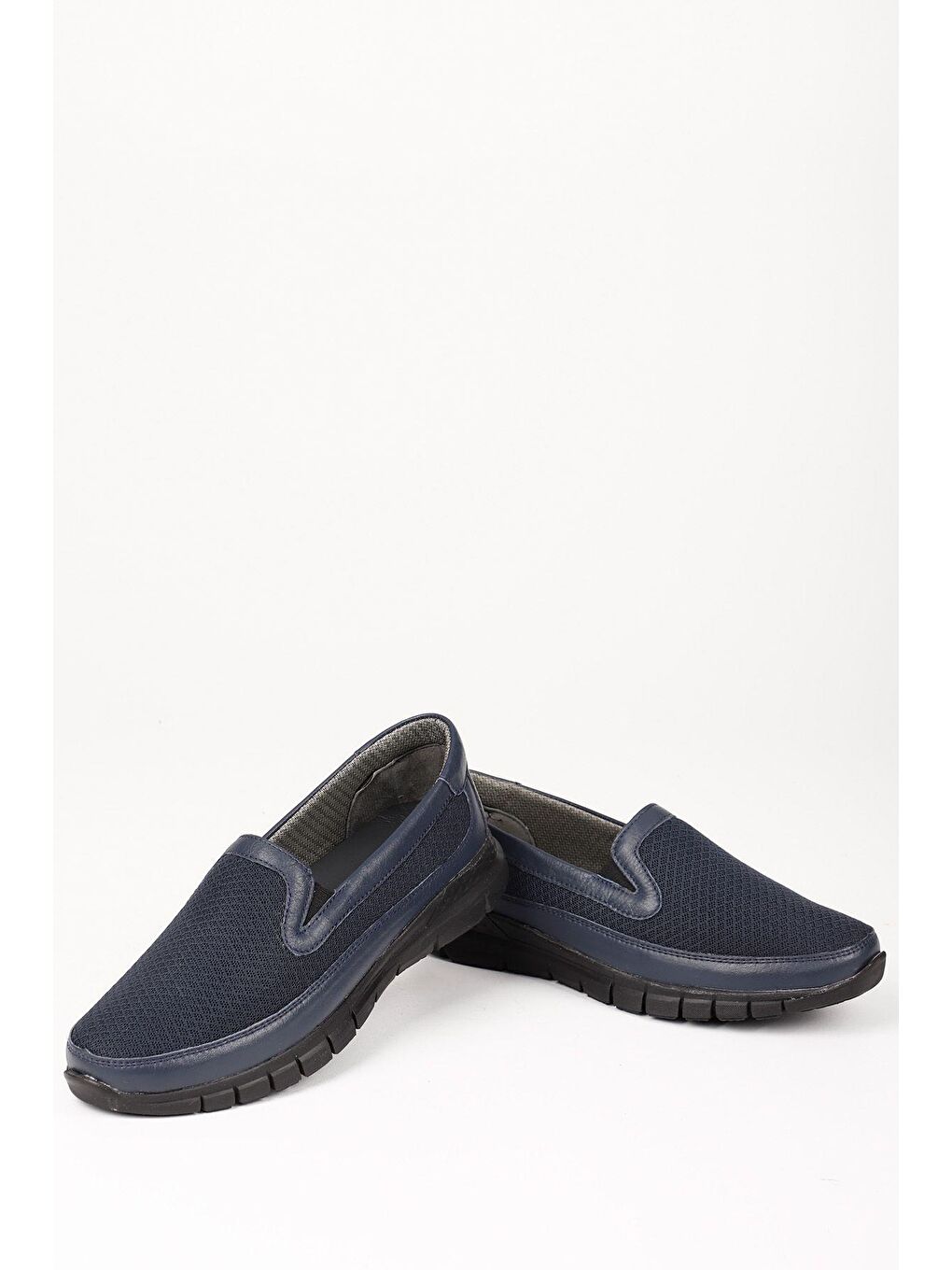 Lacivert LACİVERT  Hakiki Deri Yuvarlak Burun Dolgu Taban Kadın Günlük Ayakkabı 42224