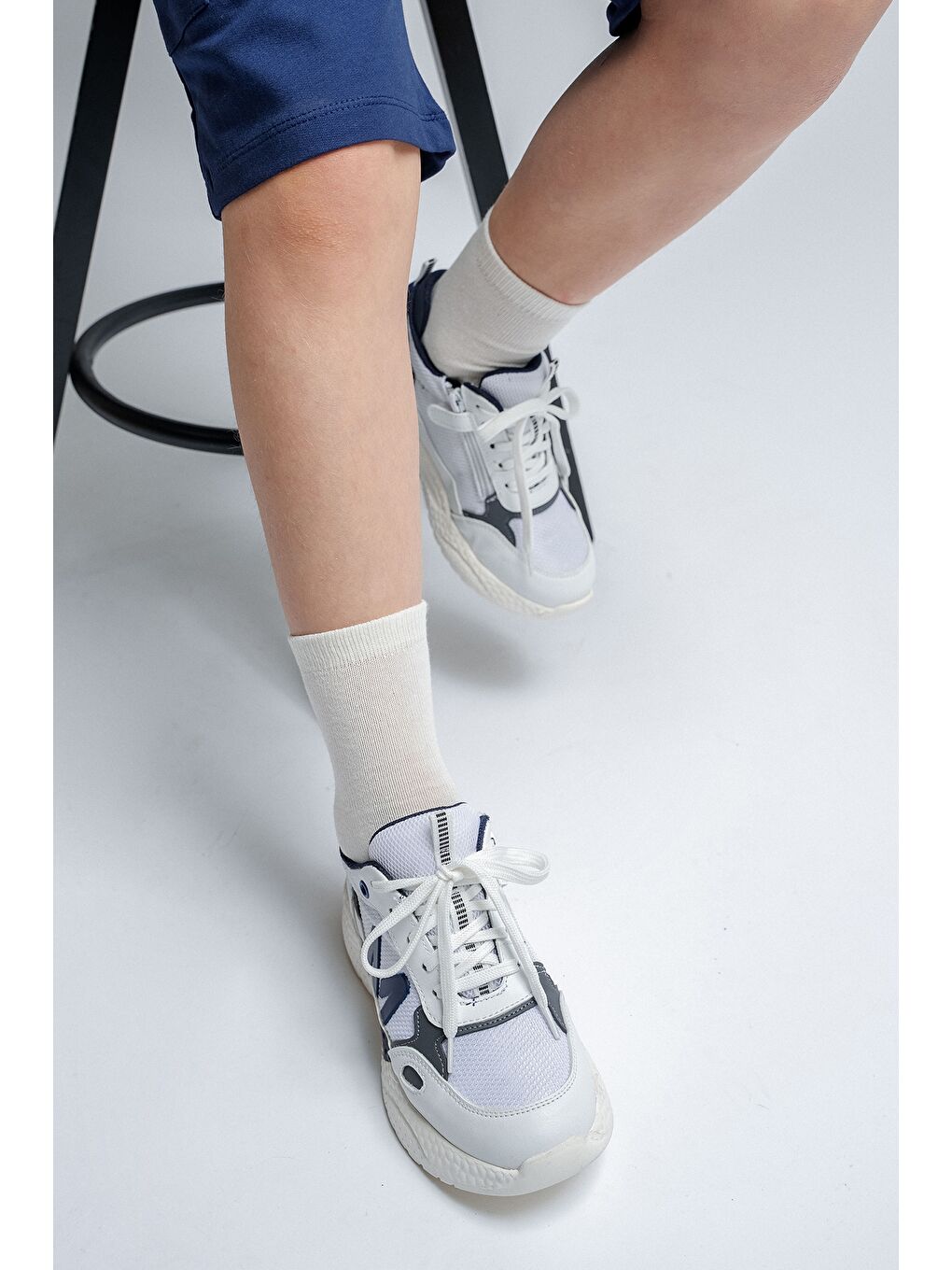 Erkek Çocuk Beyaz Günlük Spor Ayakkabı-3