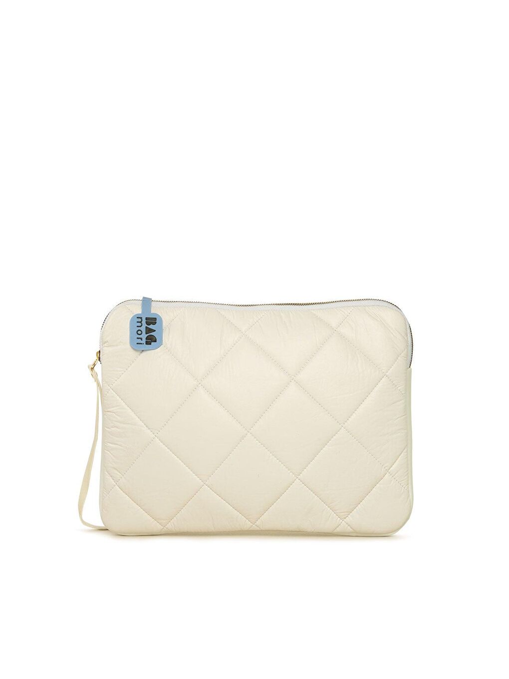 Beyaz Kapitone Puf Tablet Portföy Çanta-2