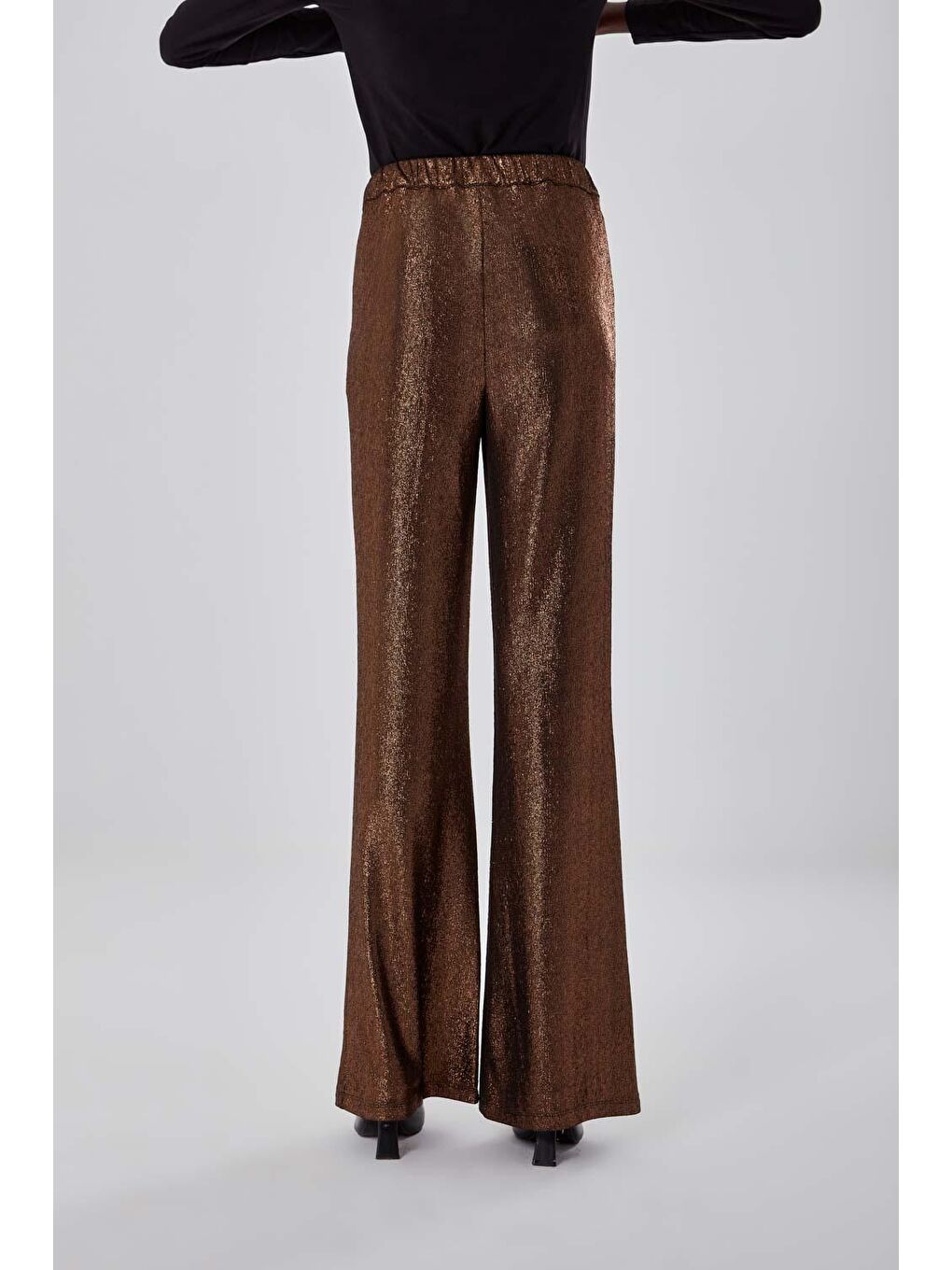 Turuncu Bakır Simli Pantolon-2