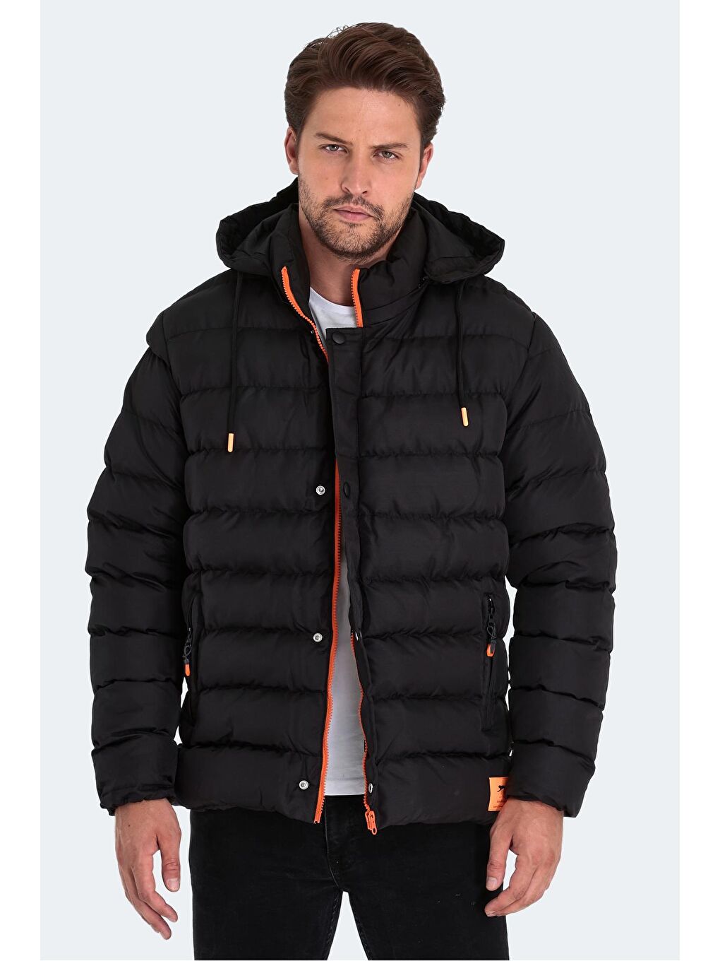 SALINE Erkek Mont &amp; Kaban Siyah