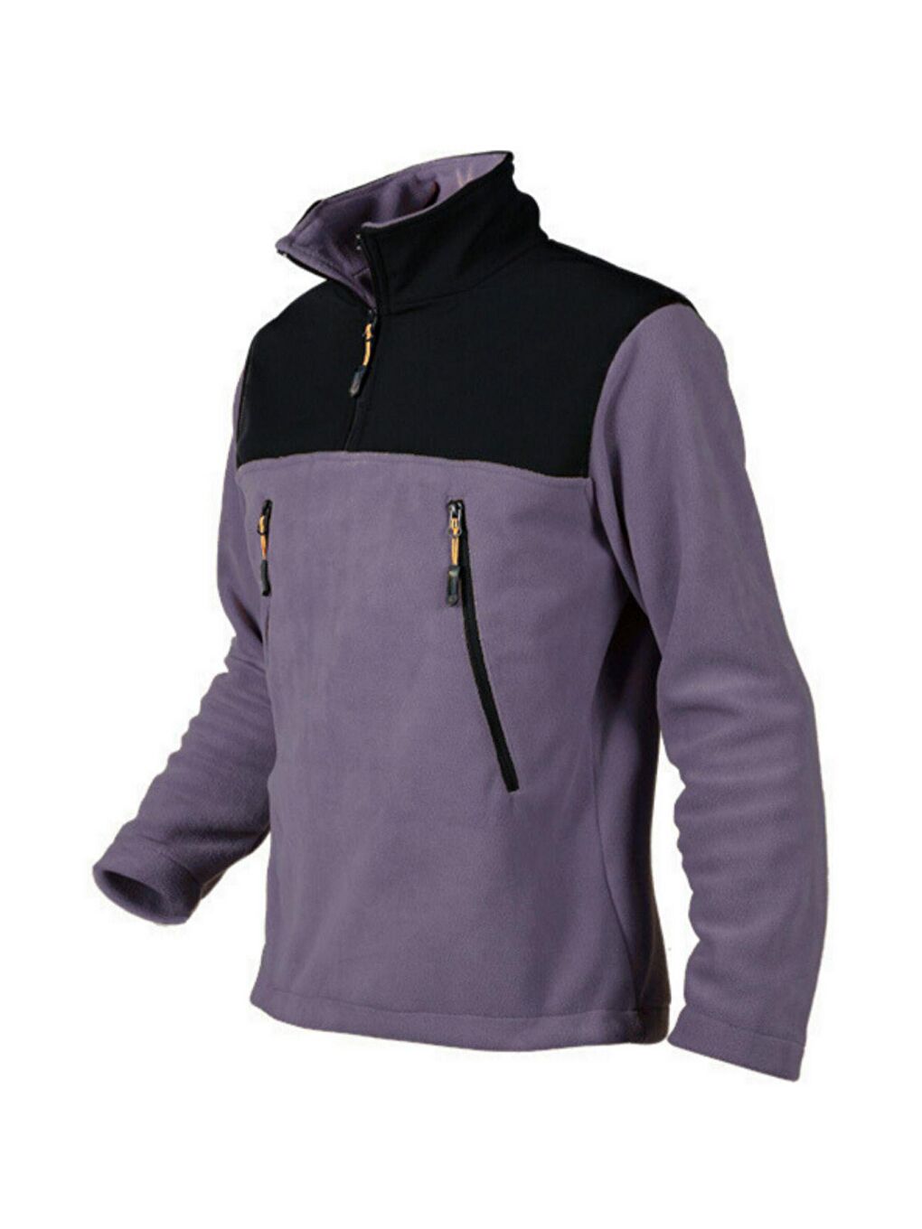 GENIUS STORE Füme Erkek Yarım Fermuarlı Polar Outdoor Polar Tactical Cepli Polar COSY - 1