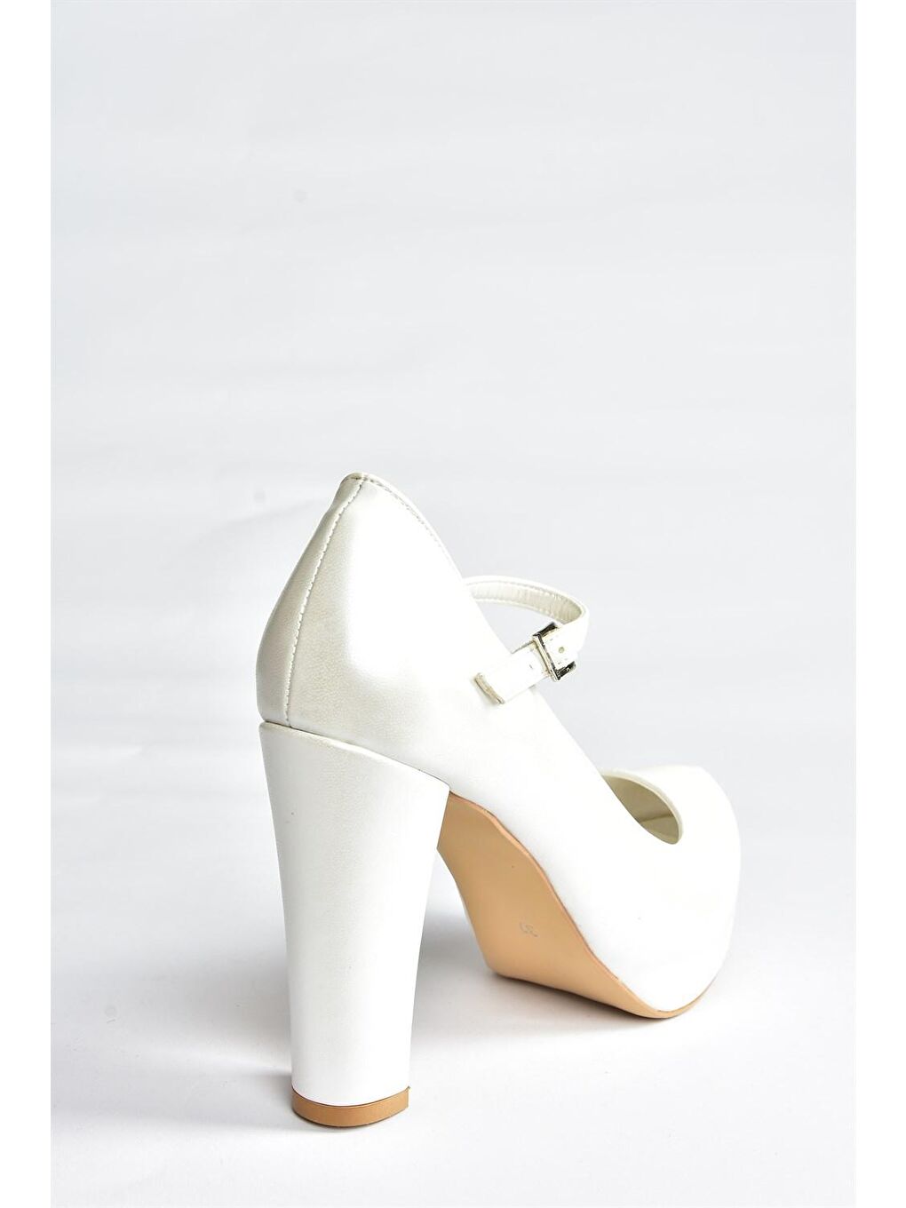 Ekru Sedef Platform Topuklu Kadın Abiye Ayakkabı M348007209-4