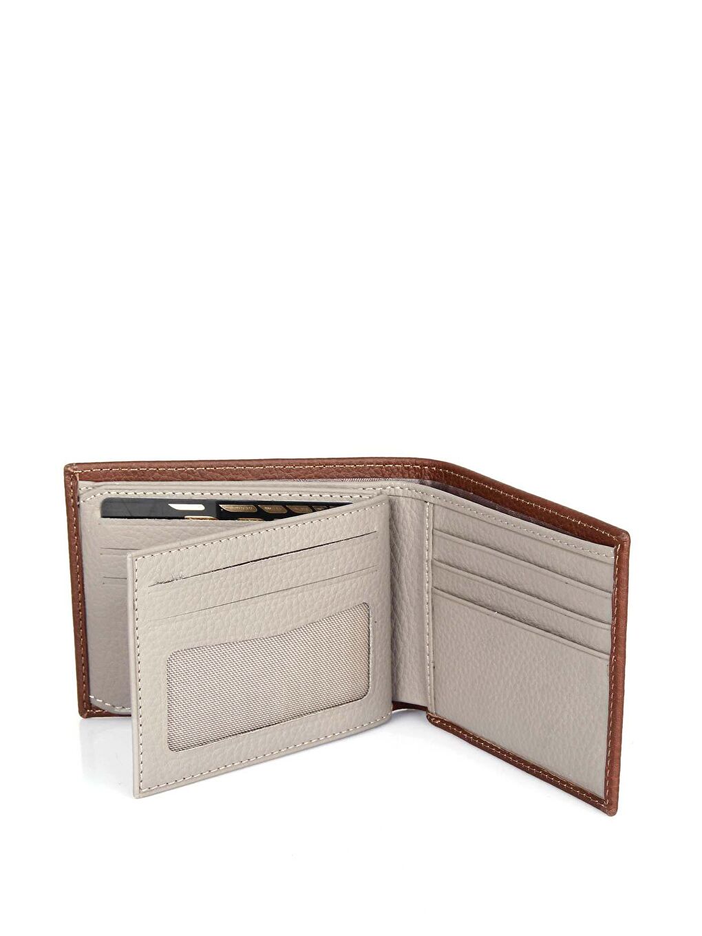 Siyah Gön Hakiki Deri Erkek Yatay Cüzdan 06334-3