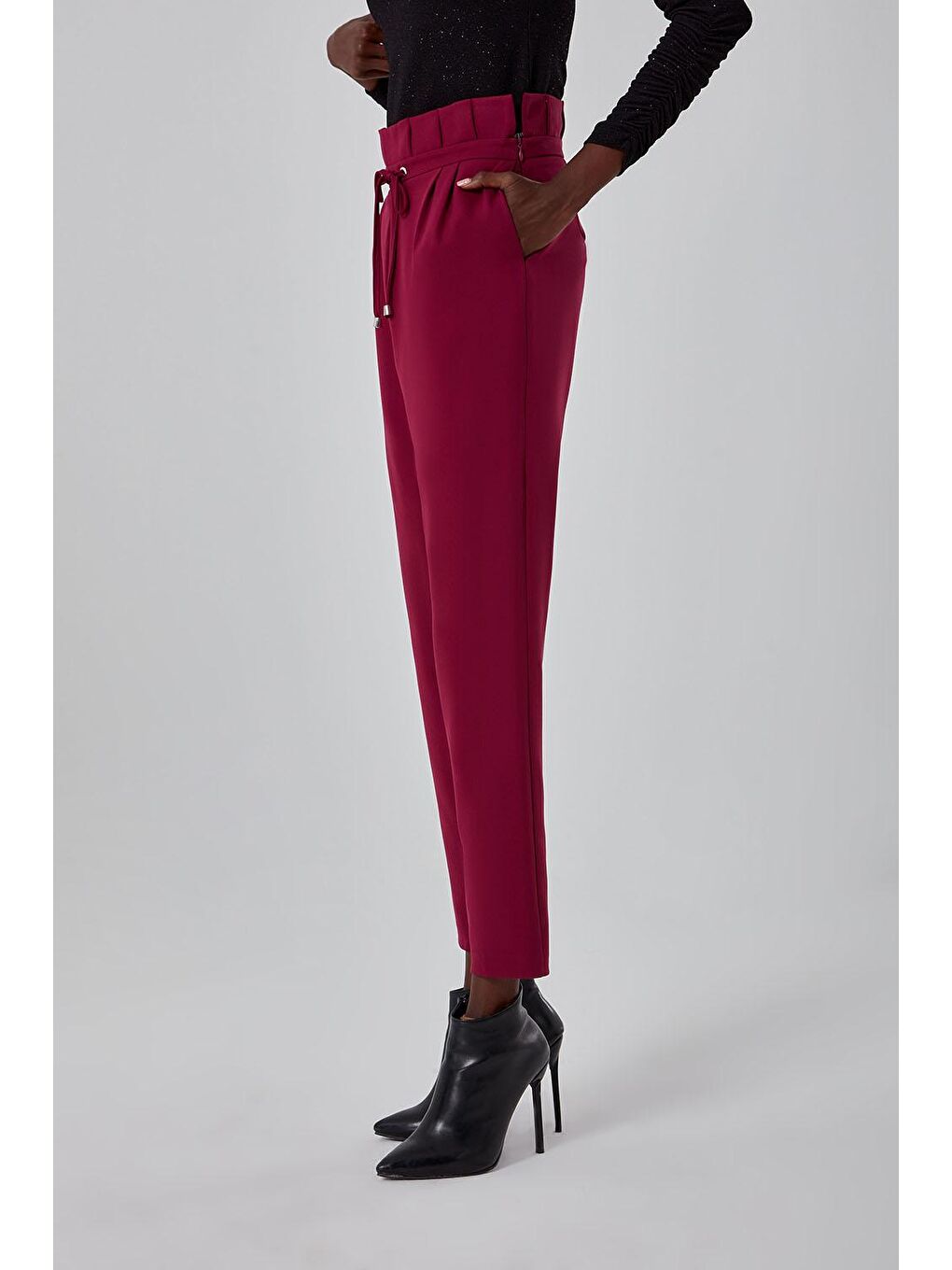 Beli Pileli Mor Pantolon-2