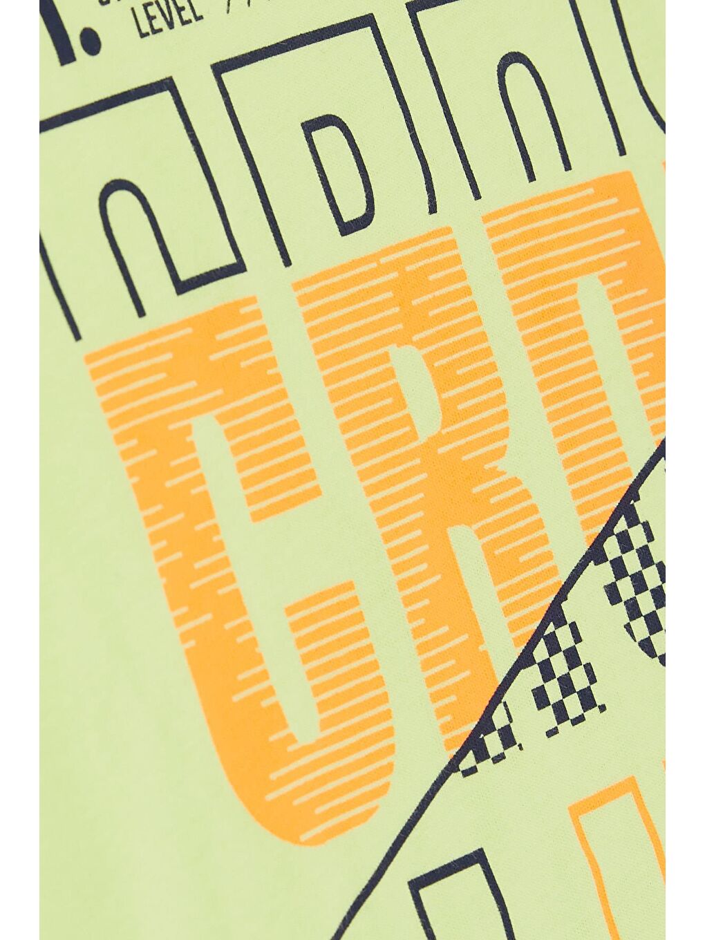 Erkek Çocuk Tişört Yazı Baskılı Fıstık Yeşili (8-9 Yaş)-3