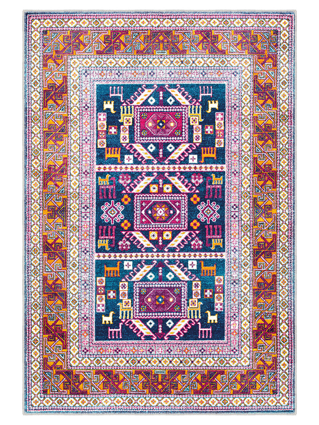 Mor Dekoratif Özel Tasarım Yıkanabilir İnce Kaymaz Tabanlı Modern Halı KECE FR23