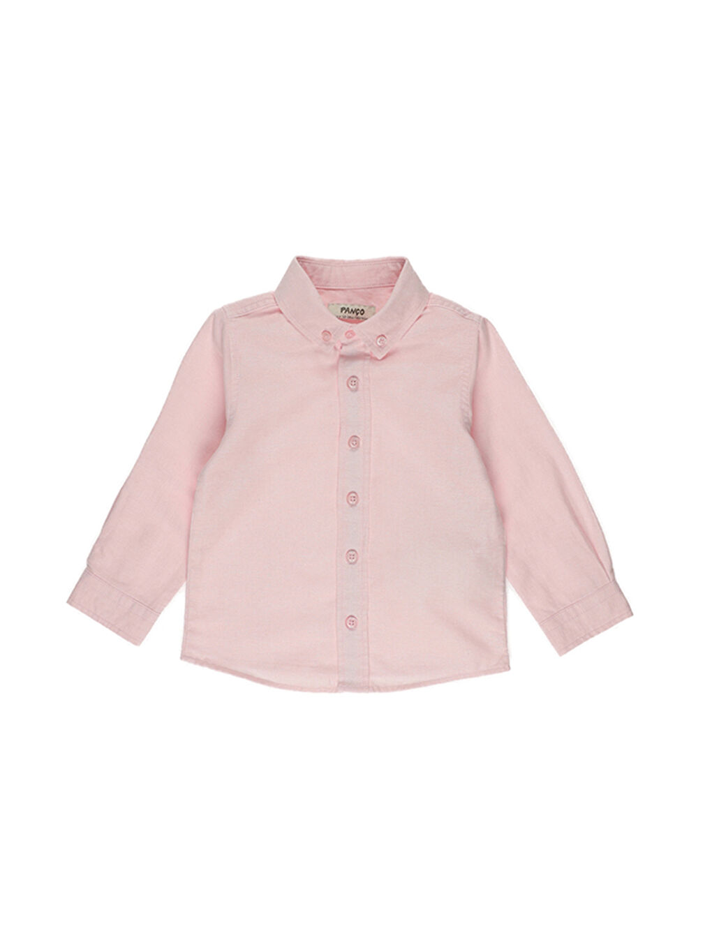 Panço Pembe Erkek Çocuk  Basic Oxford Gömlek - 5