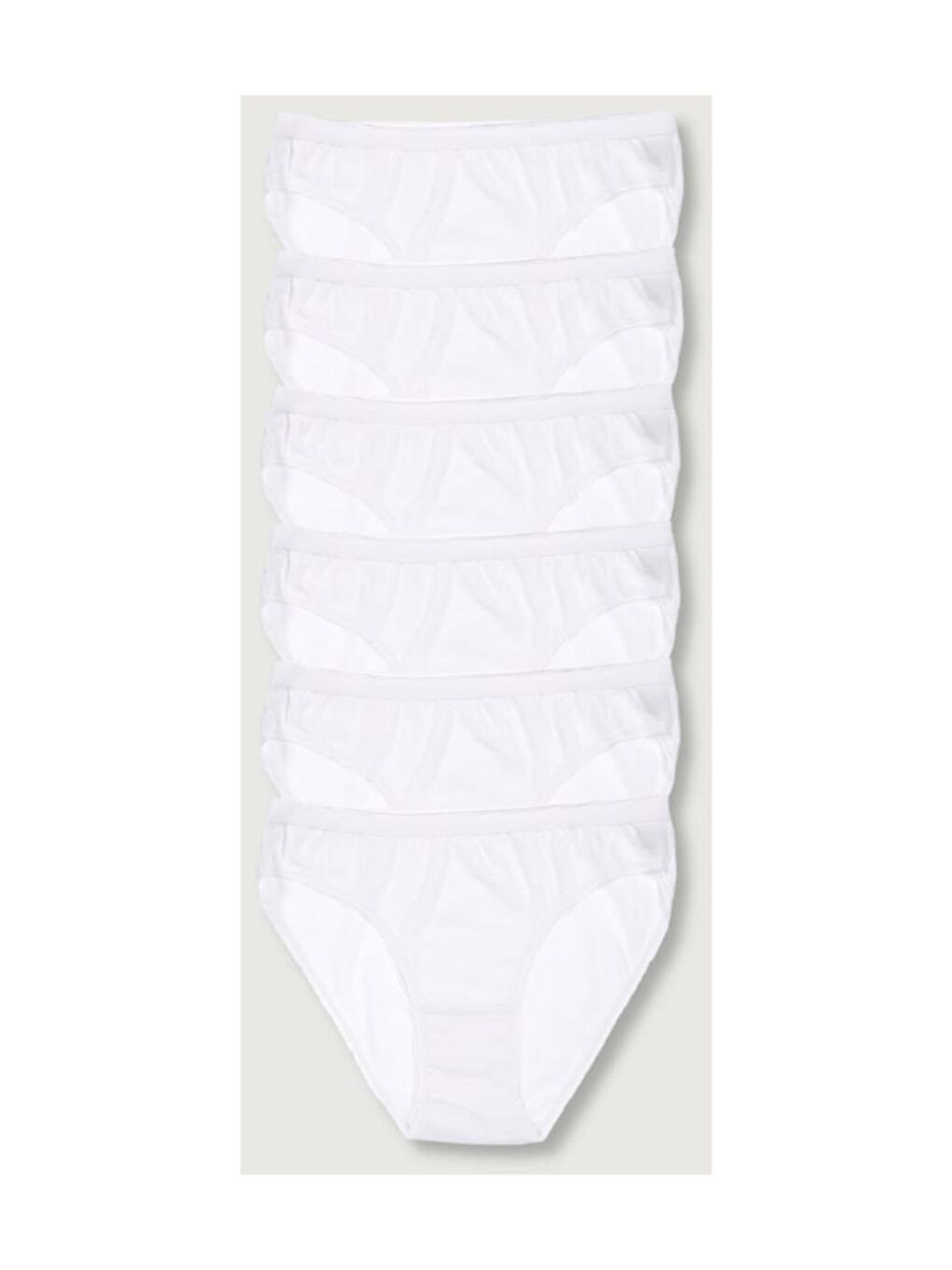 Tutku 6'lı Kadın Beyaz Kaliteli Bikini Slip Külot