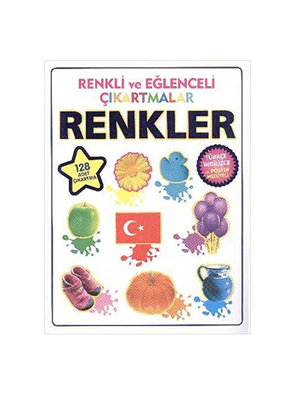 Renkli ve Eğlenceli Çıkartmalar Renkler Parıltı Yay