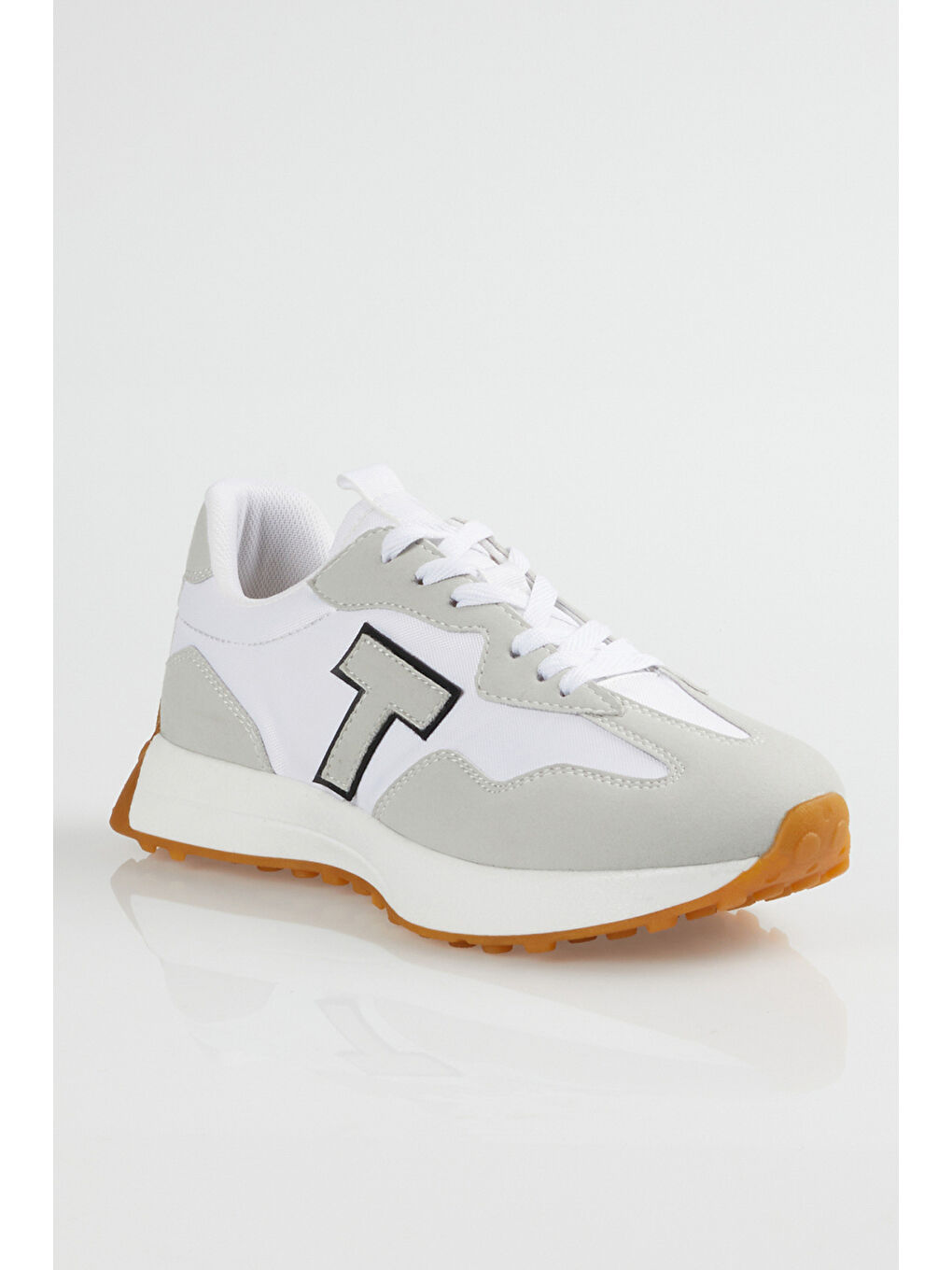 Unisex Beyaz Kaymaz Taban Spor ve Koşu Ayakkabısı-1