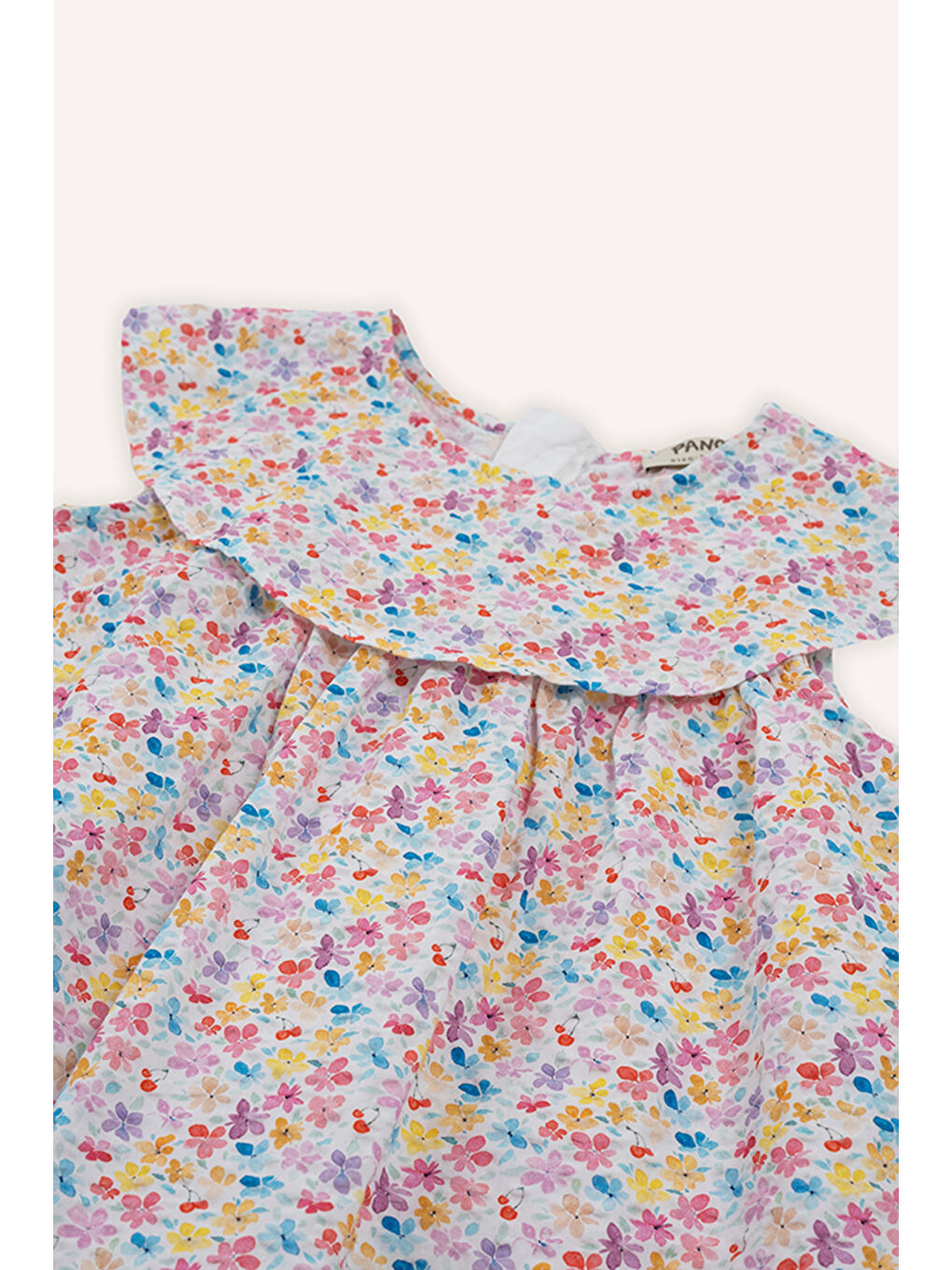 Kız Bebek Çiçek Desenli Pembe Elbise-1