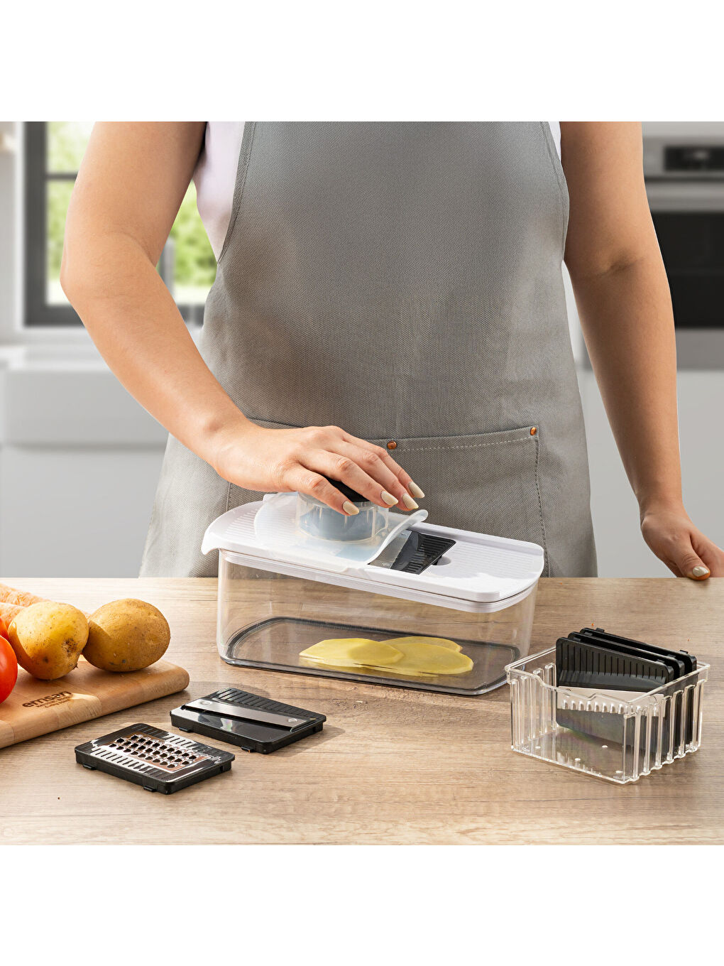 Beyaz Smart Hazneli Dilimleyici 6 Parça-10