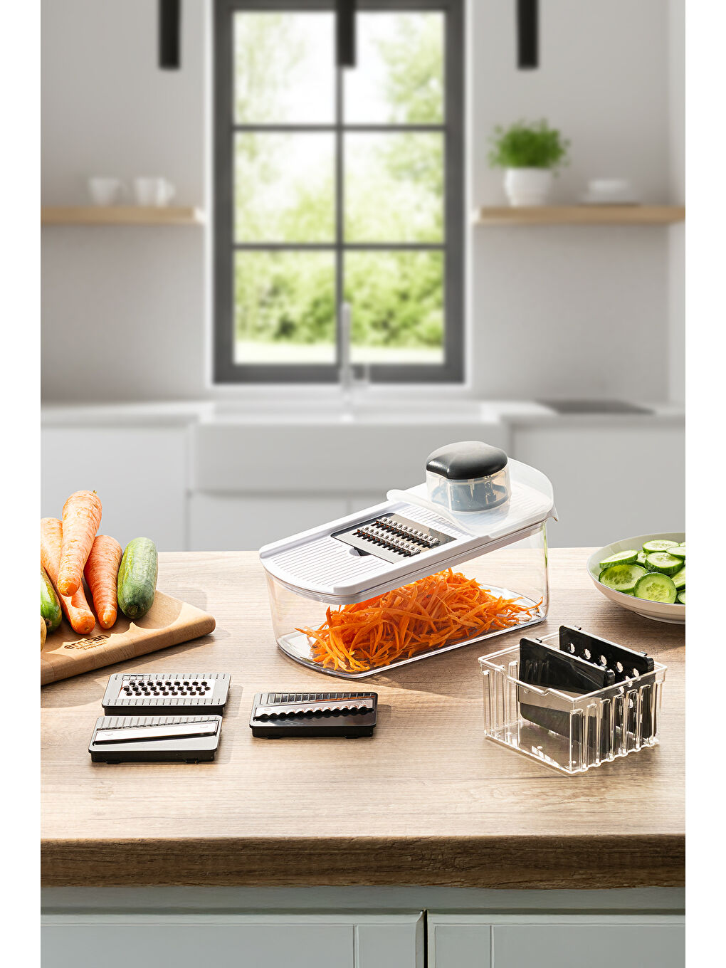 Beyaz Smart Hazneli Dilimleyici 6 Parça-3