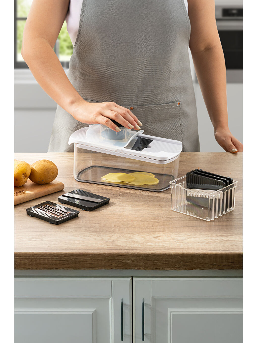 Beyaz Smart Hazneli Dilimleyici 6 Parça-5