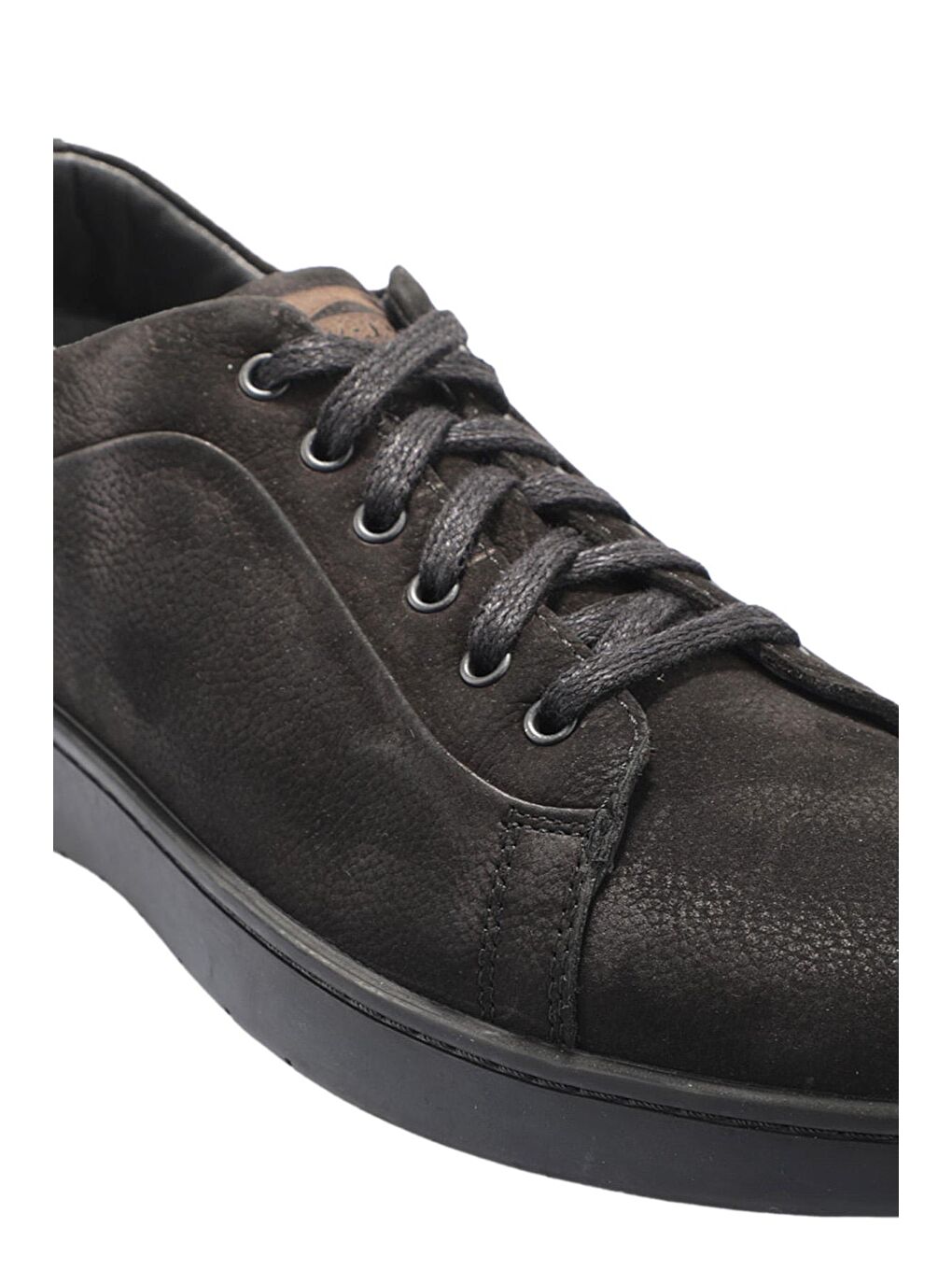 GUIDO Sneaker Erkek Ayakkabı Siyah Nubuk-3