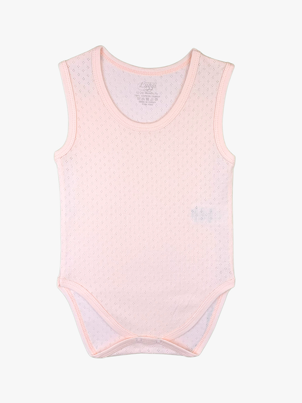 Pembe Bisiklet Yaka Pamuklu Kız Bebek Jakarlı Çıtçıtlı Body 5'li-1