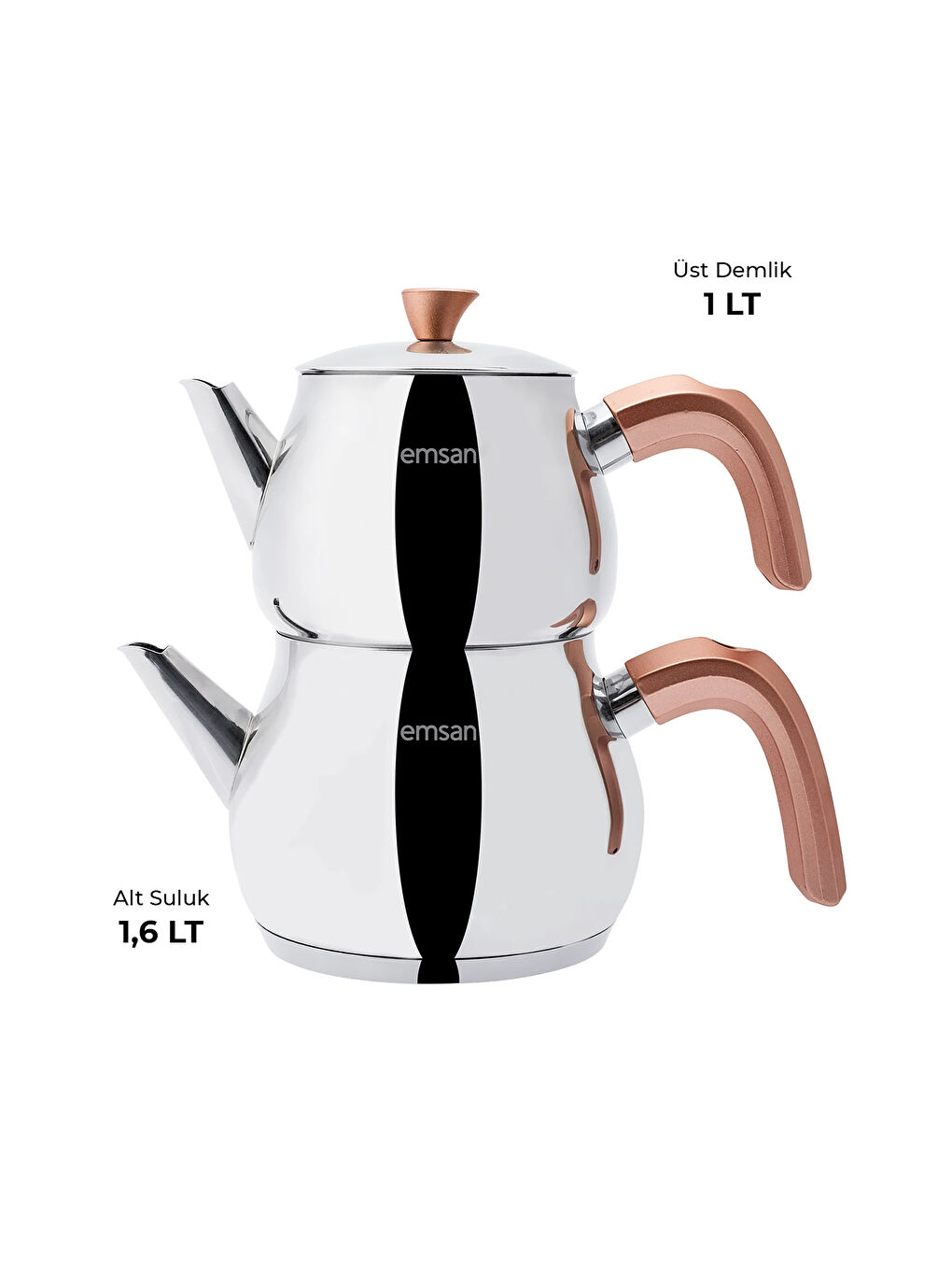 Pembe Pera Midi Çaydanlık Takımı 1.0-1.6Lt-3