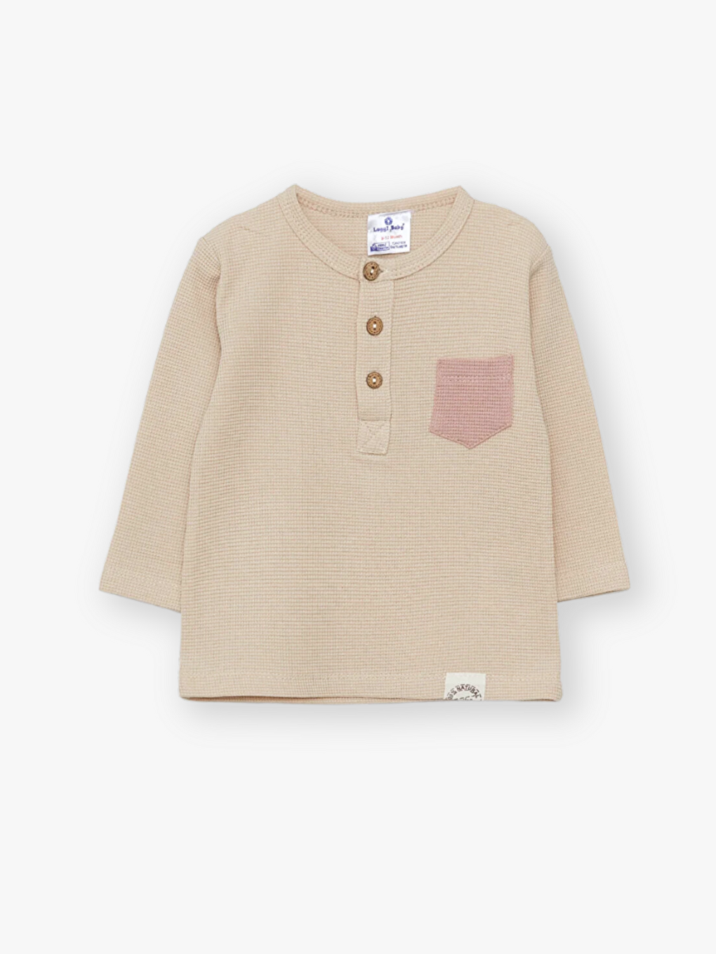 Pembe Bisiklet Yaka Uzun Kollu Kız Bebek 2'li Takım-1