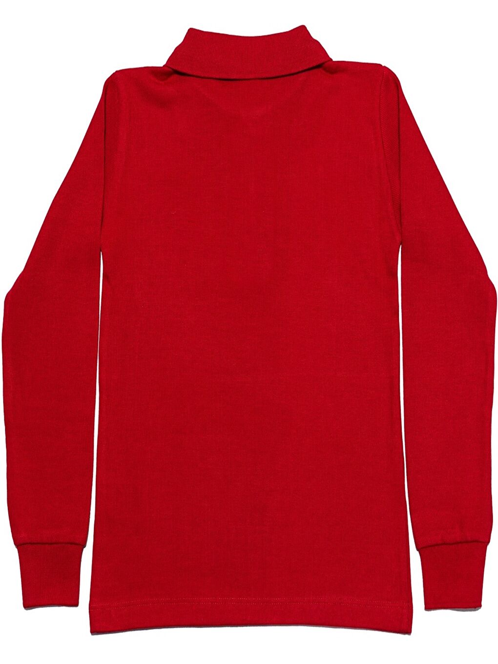 Kırmızı Kız Çocuk Okul Tarz %100 Pamuk T-Shirt -5-17 Yaş AG005-3