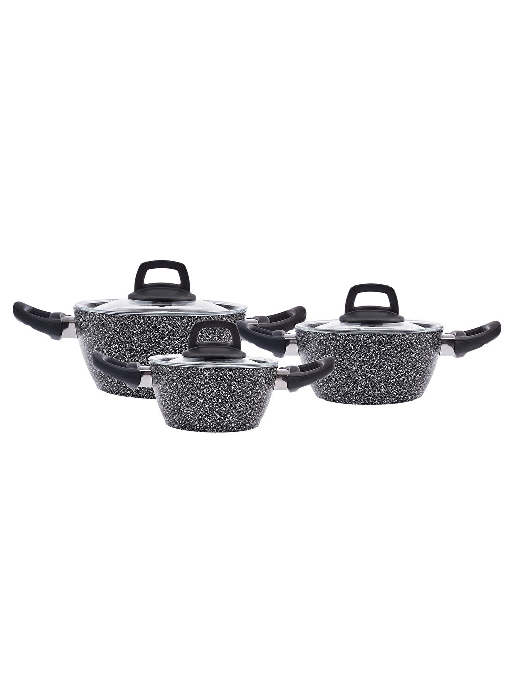 Gri Luna 6 Parça Midi Tencere Seti-7