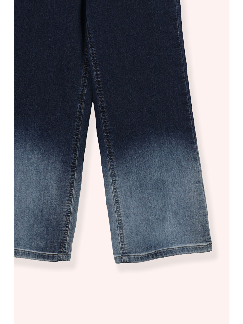 Kız Çocuk Lacivert Degrade Yıkamalı Jean Pantolon-1