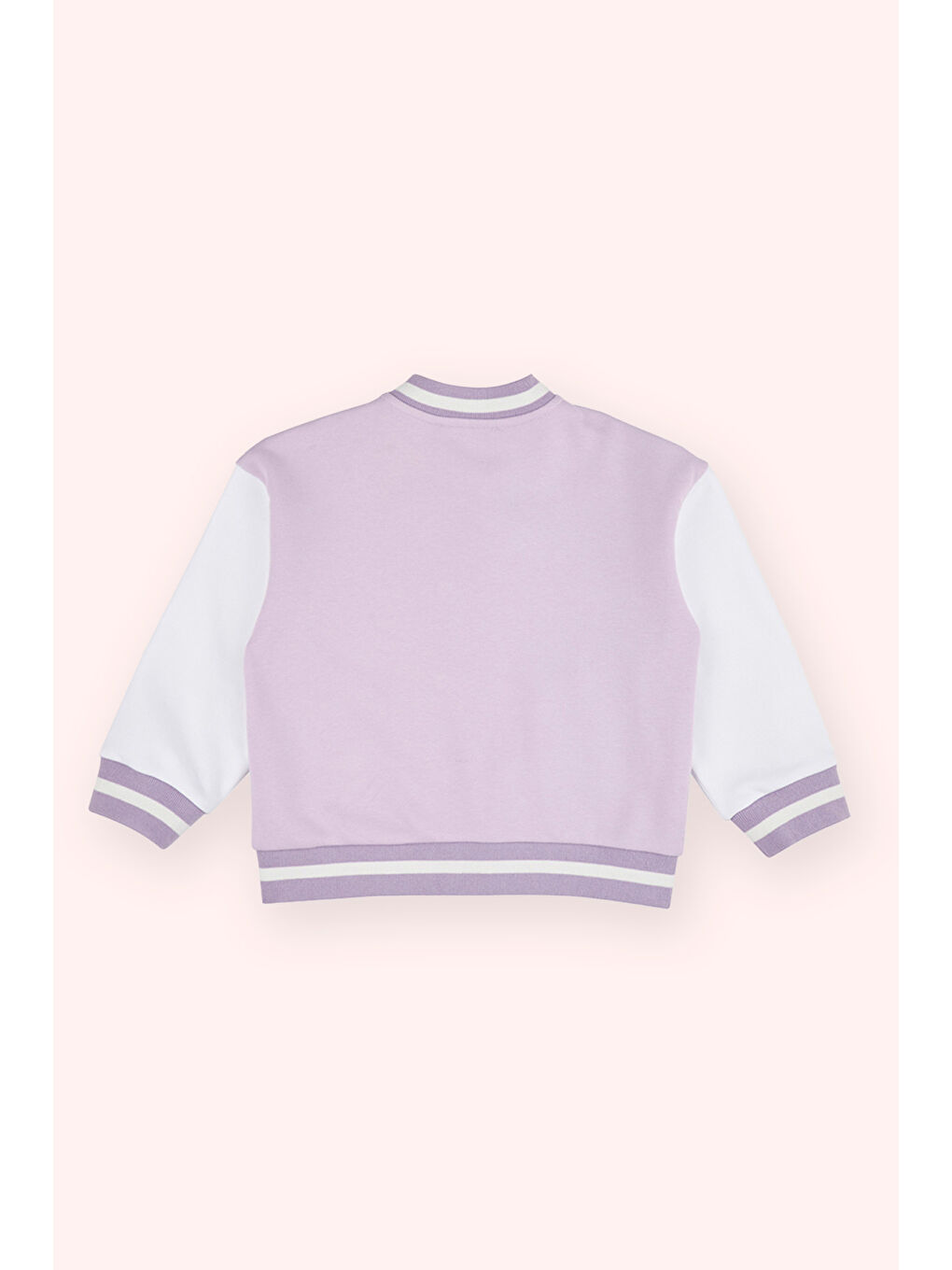 Kız Bebek Arma Nakışlı Örme Lila Ceket-2