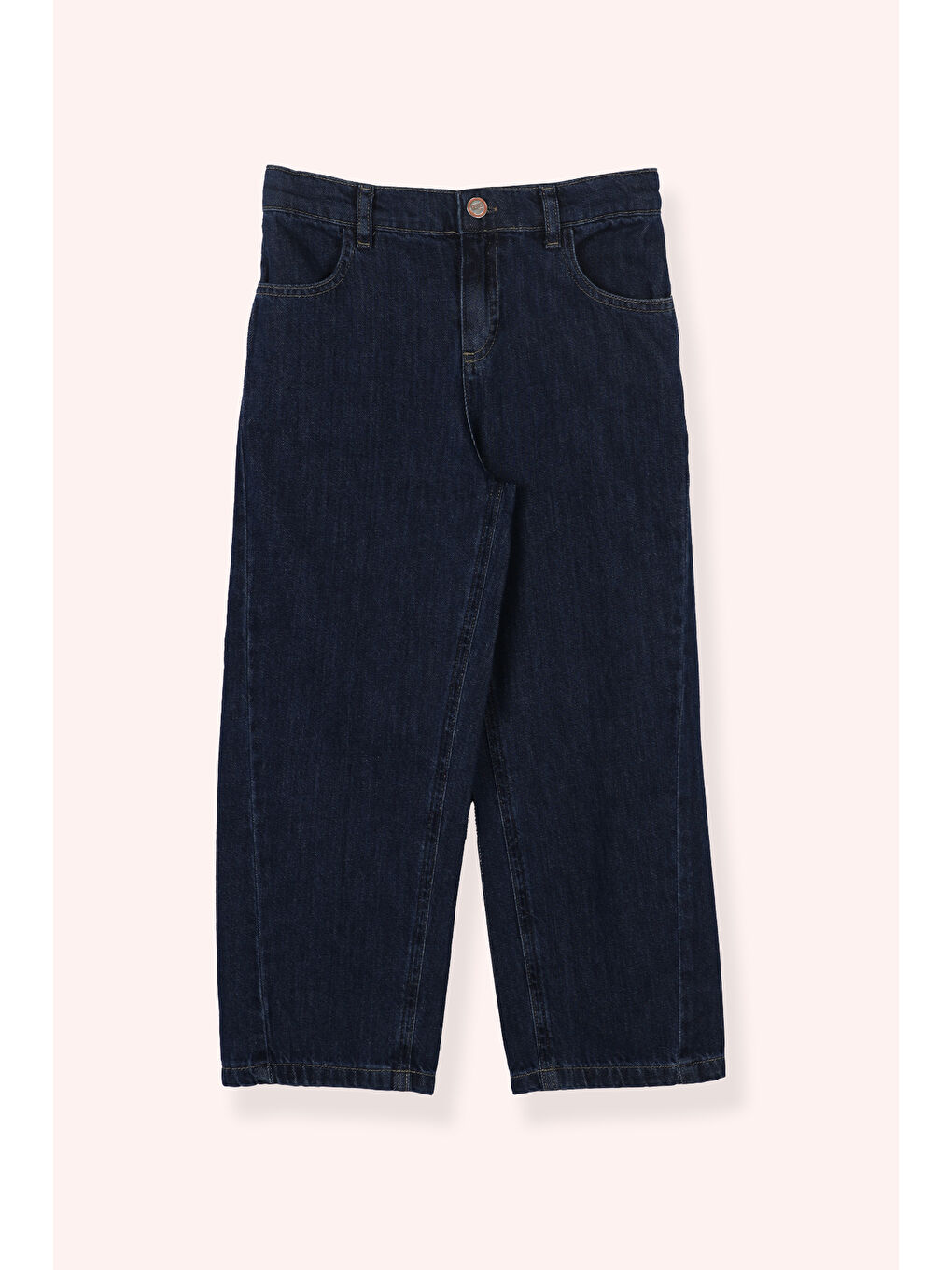 Erkek Bebek Beli Lastikli Yıkamalı Lacivert Jean Pantolon