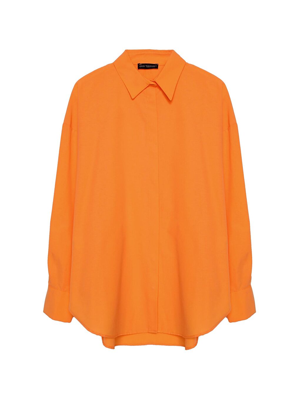 Oversize Gömlek Turuncu-1