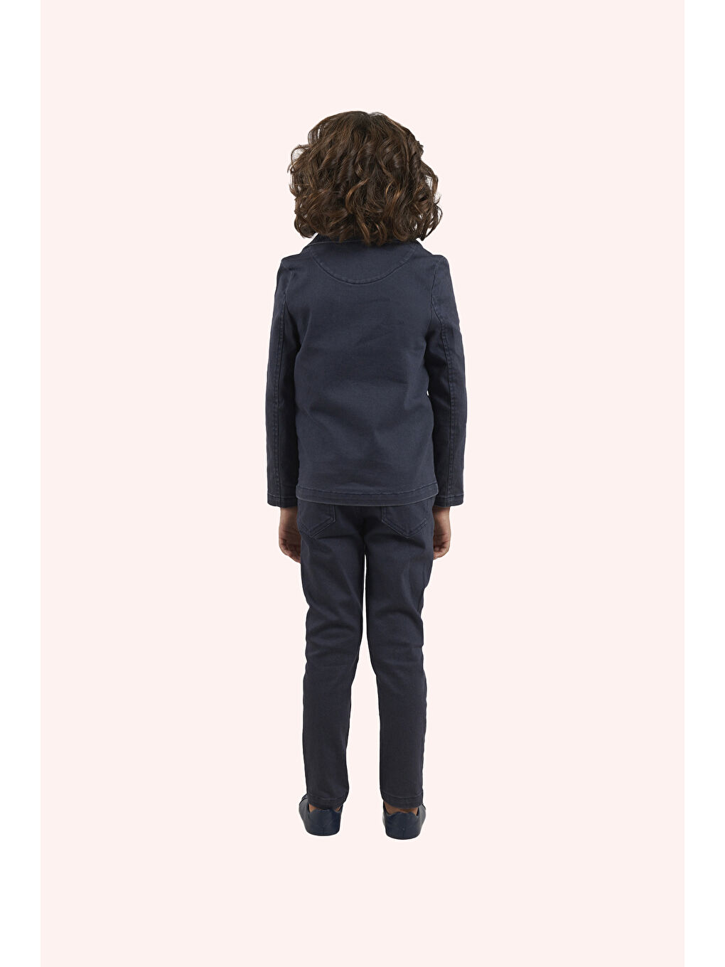 Erkek Çocuk Lacivert Düğmeli Pantolon-1