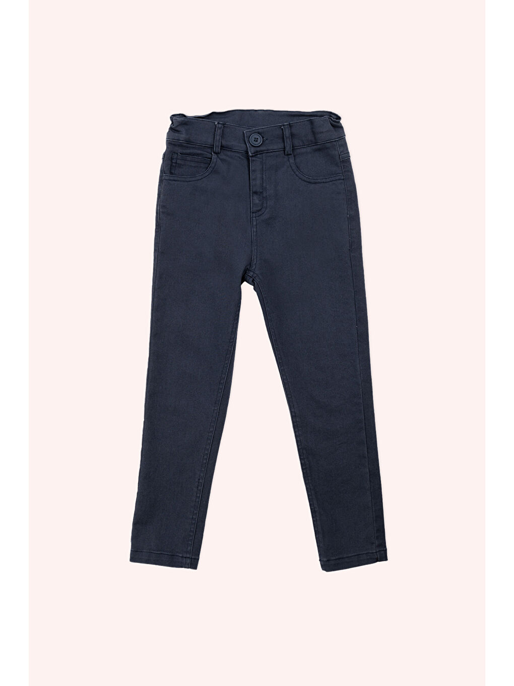 Erkek Çocuk Lacivert Düğmeli Pantolon-2