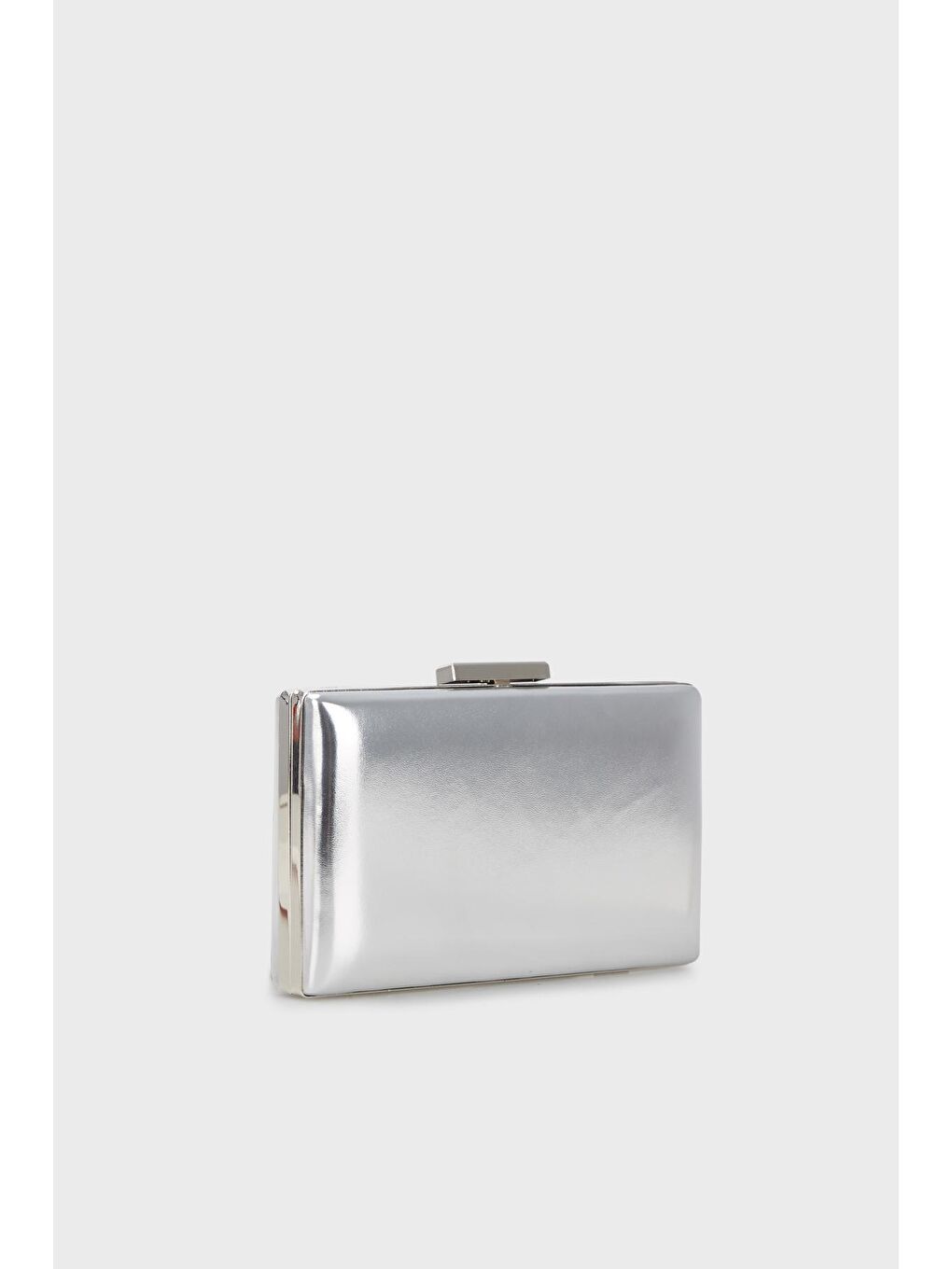 Gri Parlak Zincir Askılı Abiye Çanta 3471368CILT-1