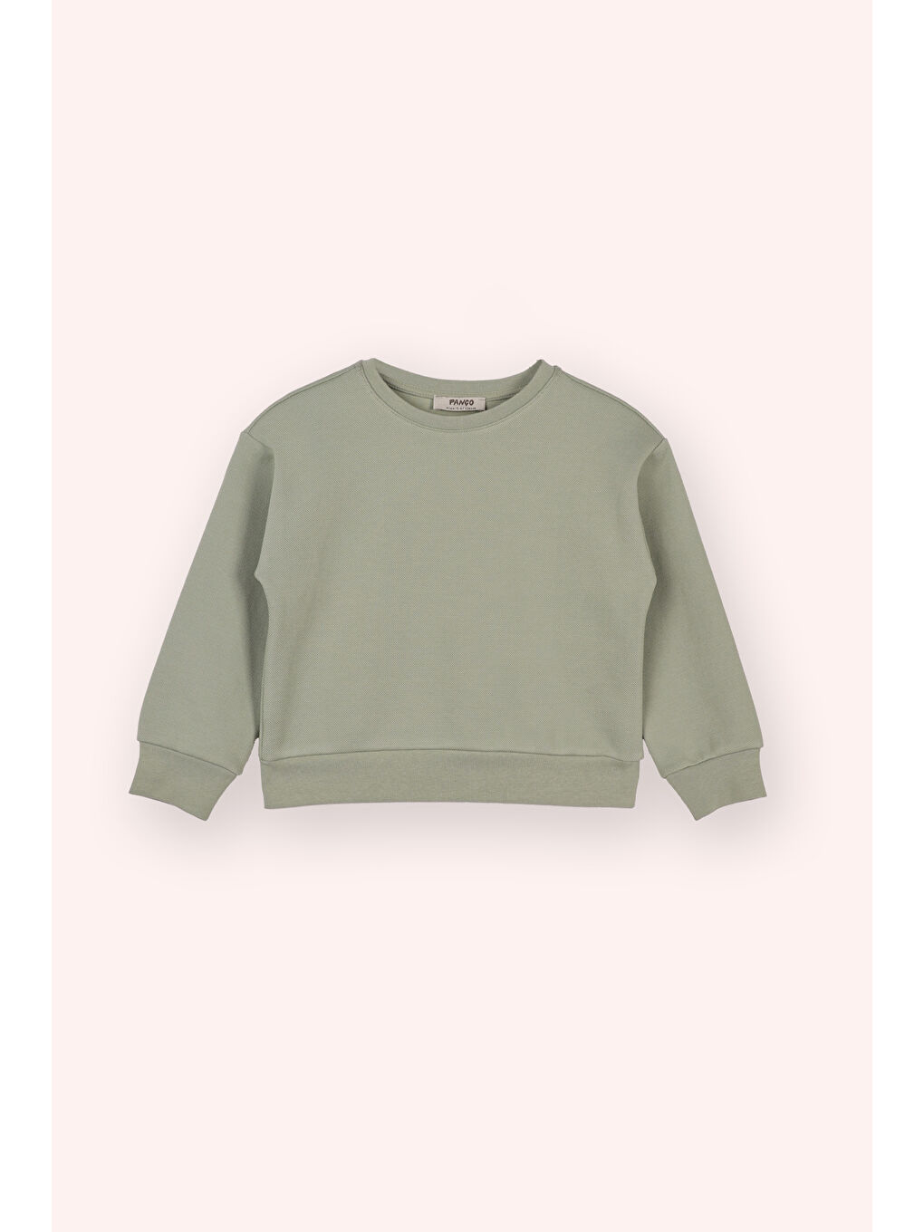 Kız Çocuk Bisiklet Yaka Haki Sweatshirt