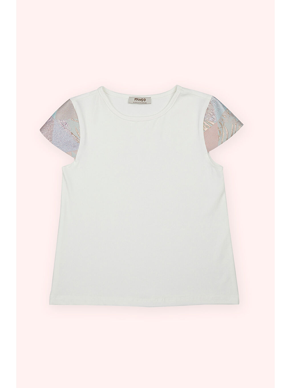 Kız Çocuk Yumuşak Dokulu Ekru Tişört