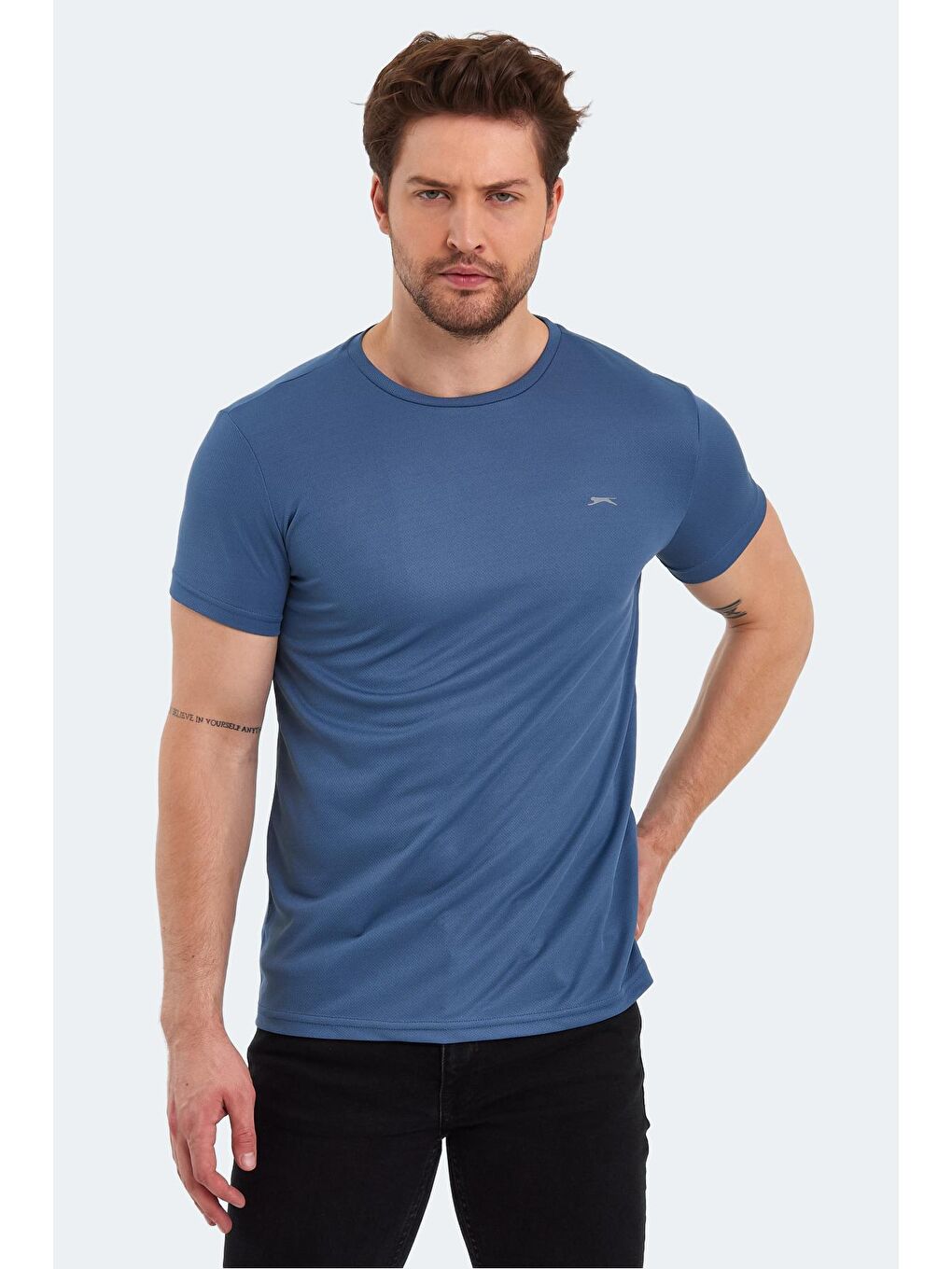 SLAZENGER İndigo REPUBLIC Erkek Kısa Kol T-Shirt Indigo