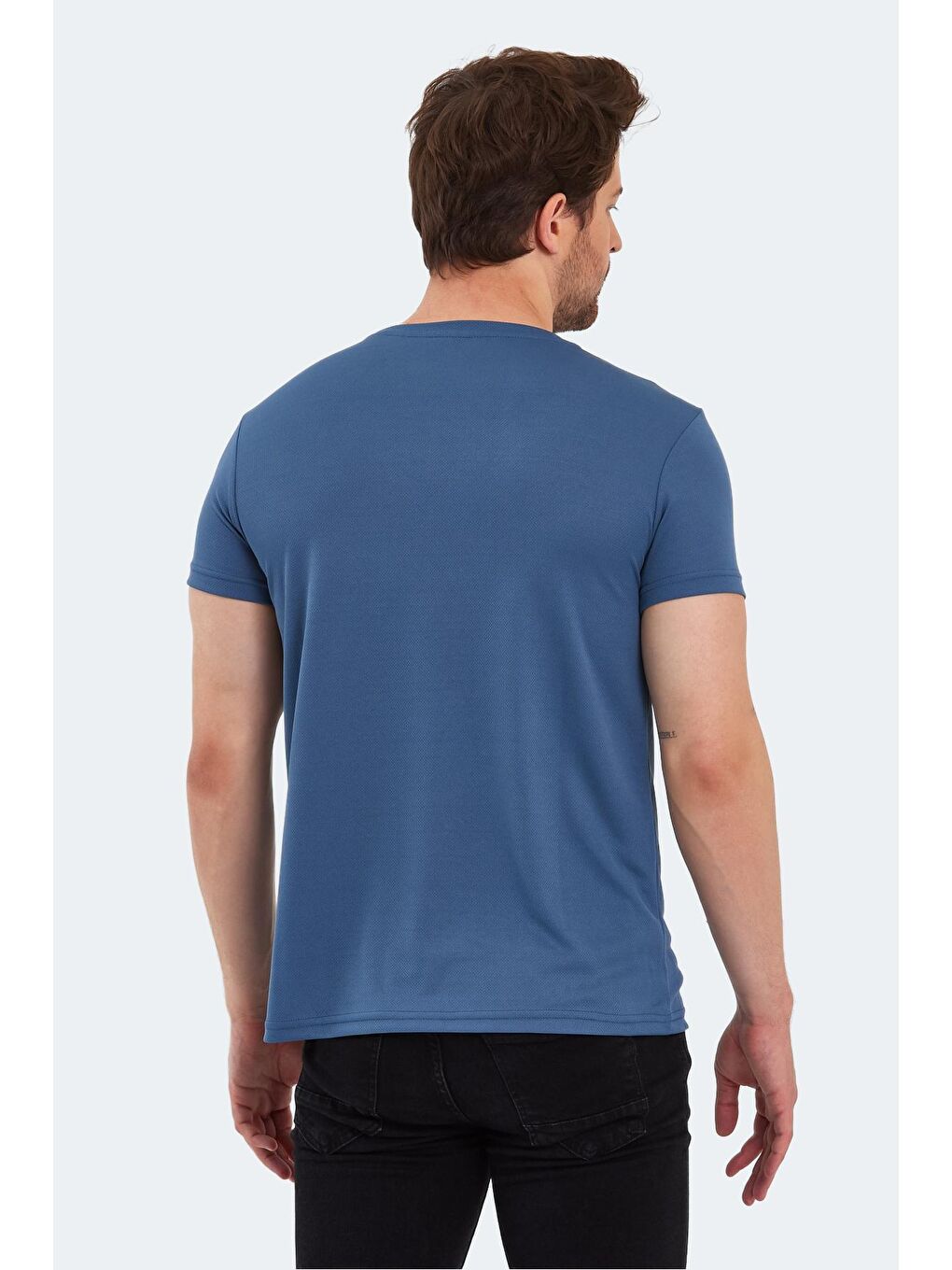 SLAZENGER İndigo REPUBLIC Erkek Kısa Kol T-Shirt Indigo - 1