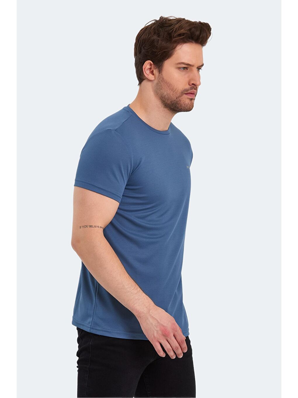 SLAZENGER İndigo REPUBLIC Erkek Kısa Kol T-Shirt Indigo - 2