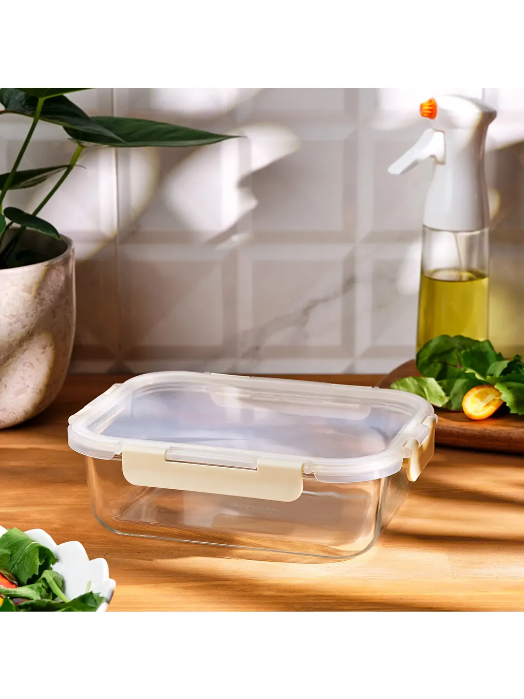 Renksiz Soft 1520 ml Borosilikat Saklama Kabı-6