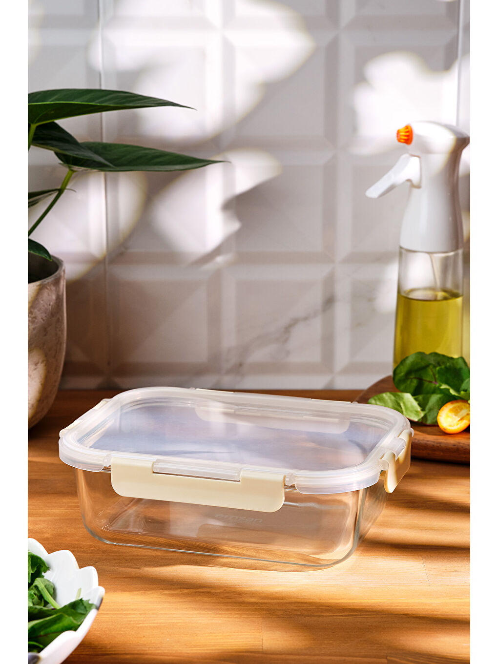 Renksiz Soft 1520 ml Borosilikat Saklama Kabı-7