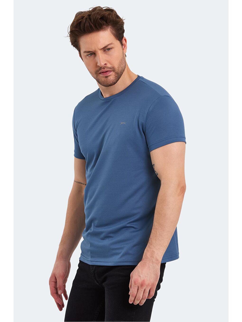 SLAZENGER İndigo REPUBLIC Erkek Kısa Kol T-Shirt Indigo - 3