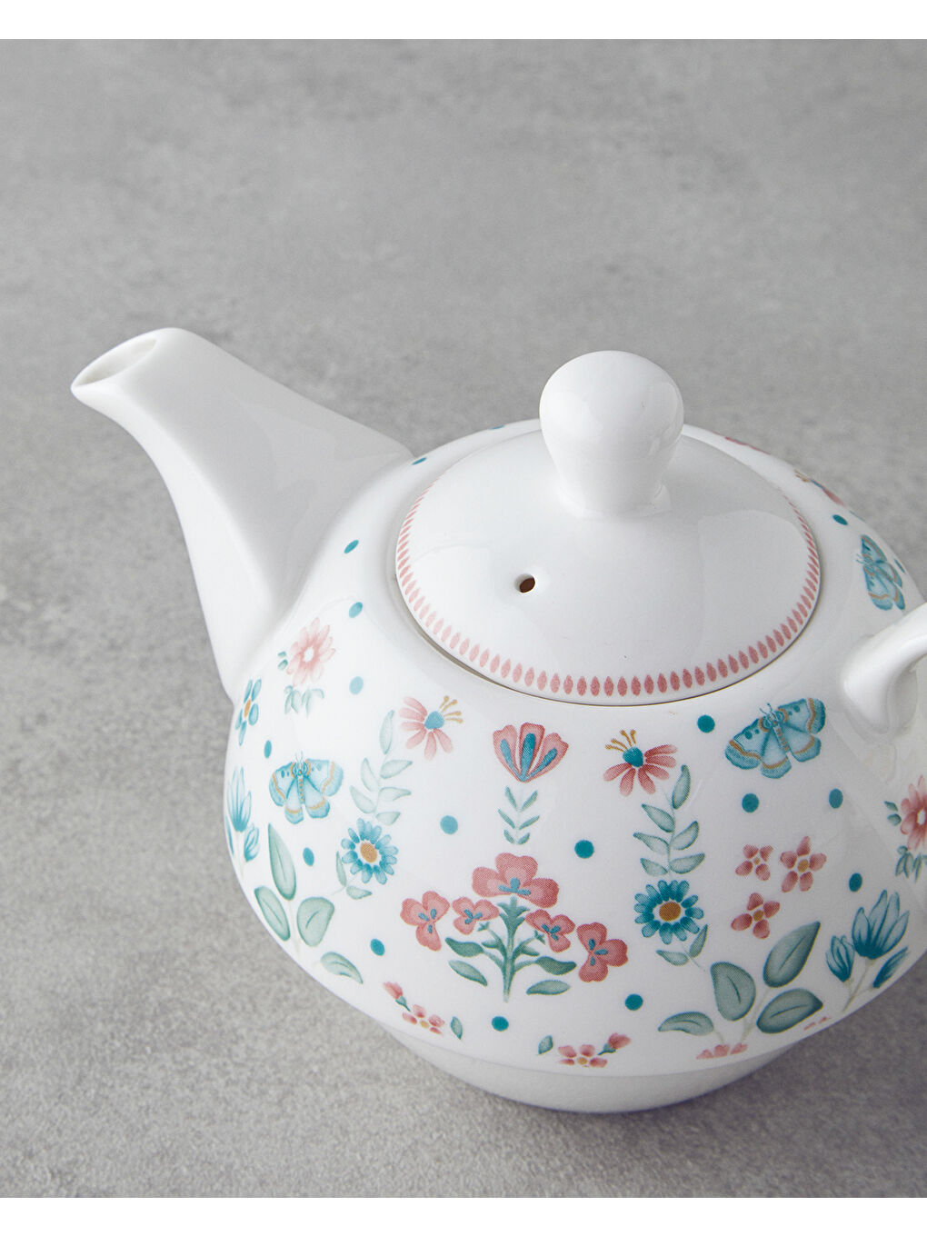 Enola New Bone China Demlik Seti 400 ml Beyaz-2